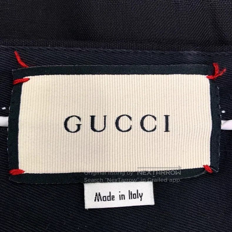 Gucci Gucci Logo letter decoration black cotton linen blend stra Size US 32 / EU 48 - 7 Thumbnail