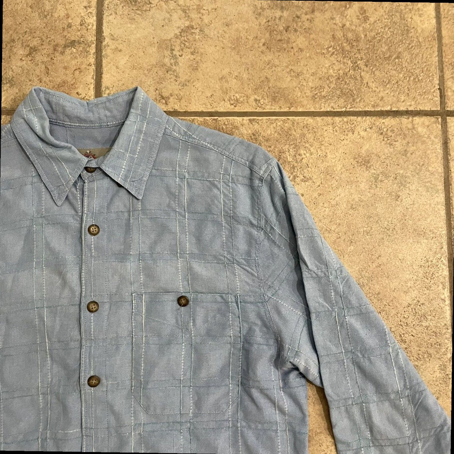 The Territory Ahead The Territory Ahead Blue Button Down Cotton Blend Shirt Mens Medium Size US M / EU 48-50 / 2 - 3 Thumbnail