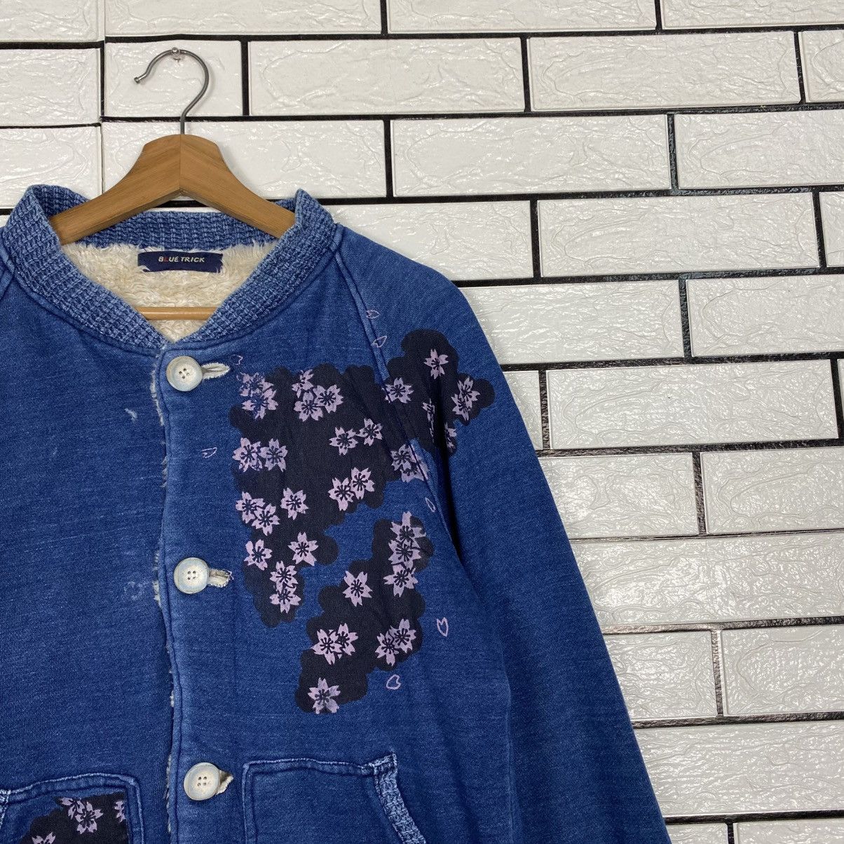 Blue Blue Japan 📌Vintage Zipper Sweater Blanket Denim Blue Trick Size US M / EU 48-50 / 2 - 7 Thumbnail
