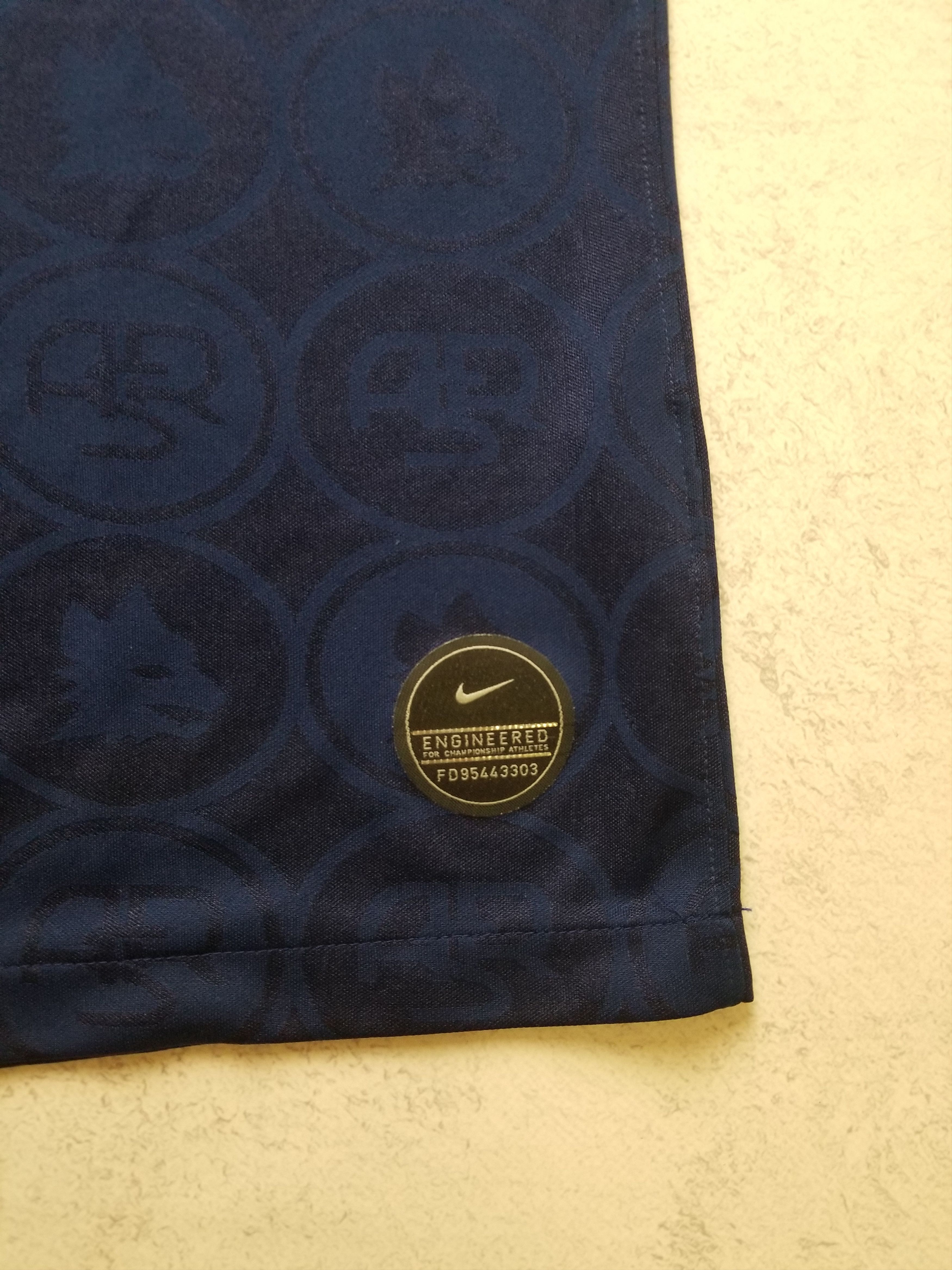 Nike NIKE AS Roma Third Kit Soccer Jersey Blue 2019 / 2020 Size US S / EU 44-46 / 1 - 13 Thumbnail