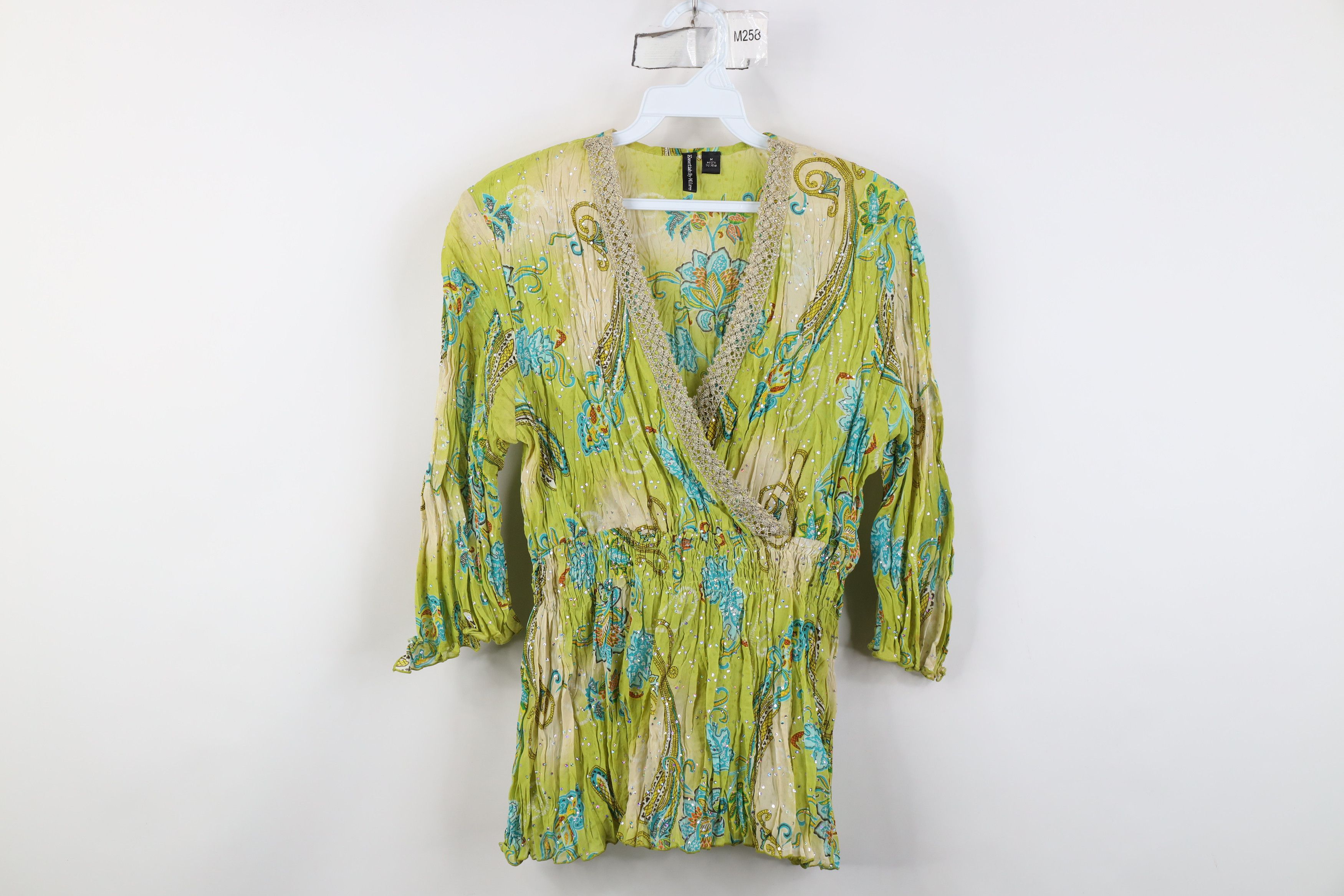Vintage Vintage 90s Y2K Streetwear Bella Fairy Flower Sequin Shirt Size M / US 6-8 / IT 42-44 - 1 Thumbnail