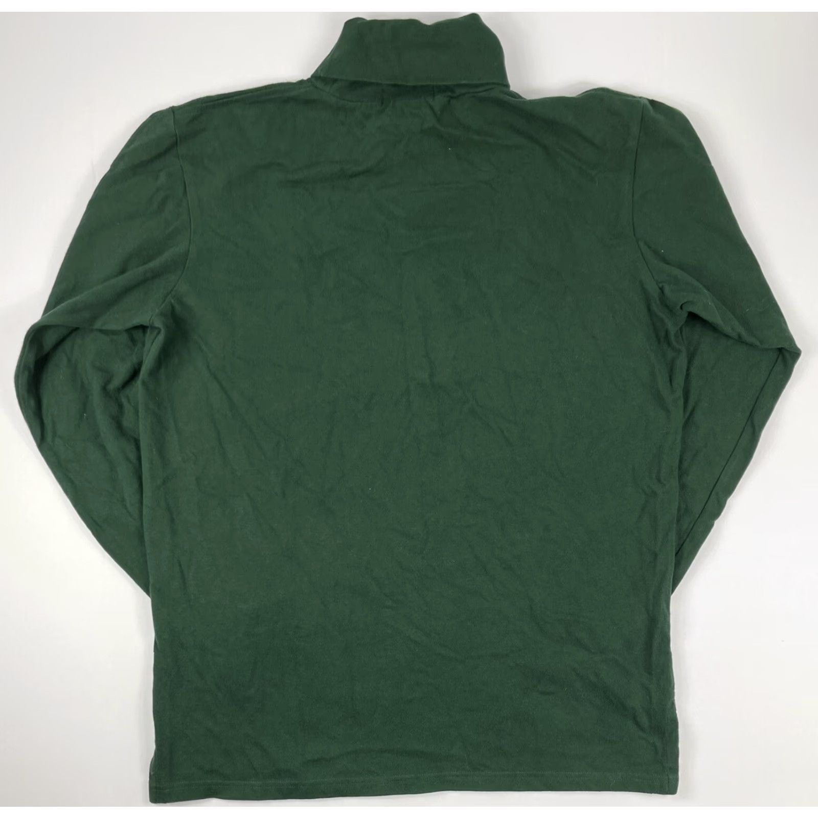 Polo Ralph Lauren VINTAGE Polo Ralph Lauren Bear Turtleneck Shirt Men L Green 90s Ski Country Stadium Sport Embroidered Logo Mens Size US L / EU 52-54 / 3 - 4 Thumbnail