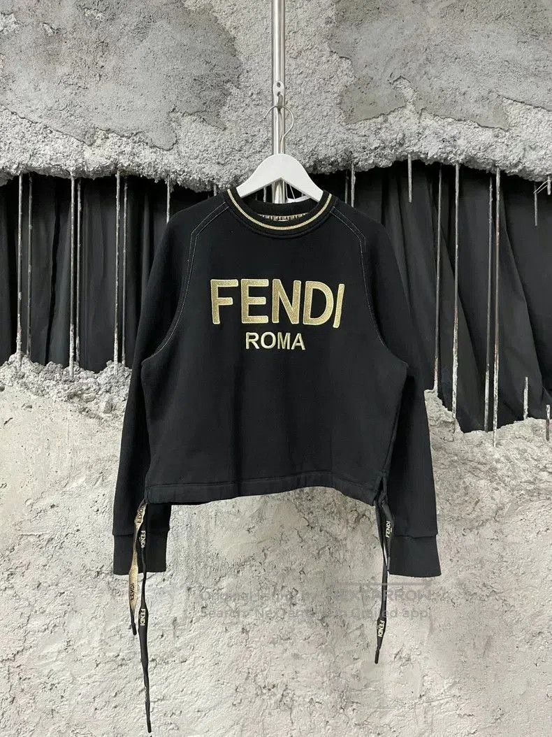 Fendi Fendi Black Gold Sweatshirt XS. Size US XS / EU 42 / 0 - 1 Thumbnail