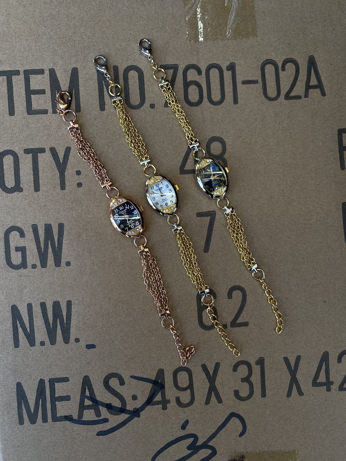 Jewelry × Vintage OMAX x3 Set - Timeless Steel Watches Size ONE SIZE - 1 Thumbnail