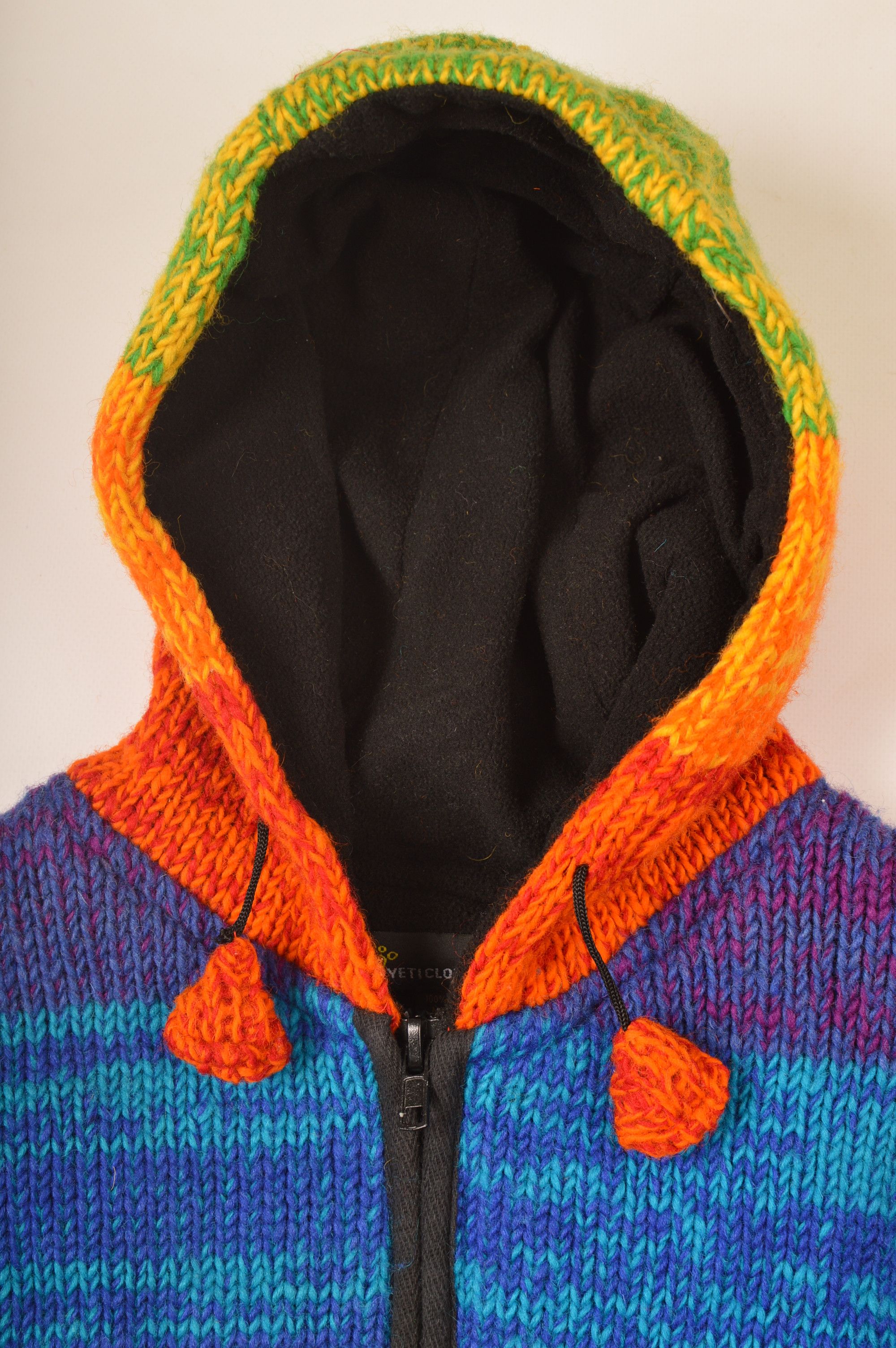 Vintage Yeti Clothing Full-Zip Wool Hoodie Sweater Size US M / EU 48-50 / 2 - 2 Thumbnail