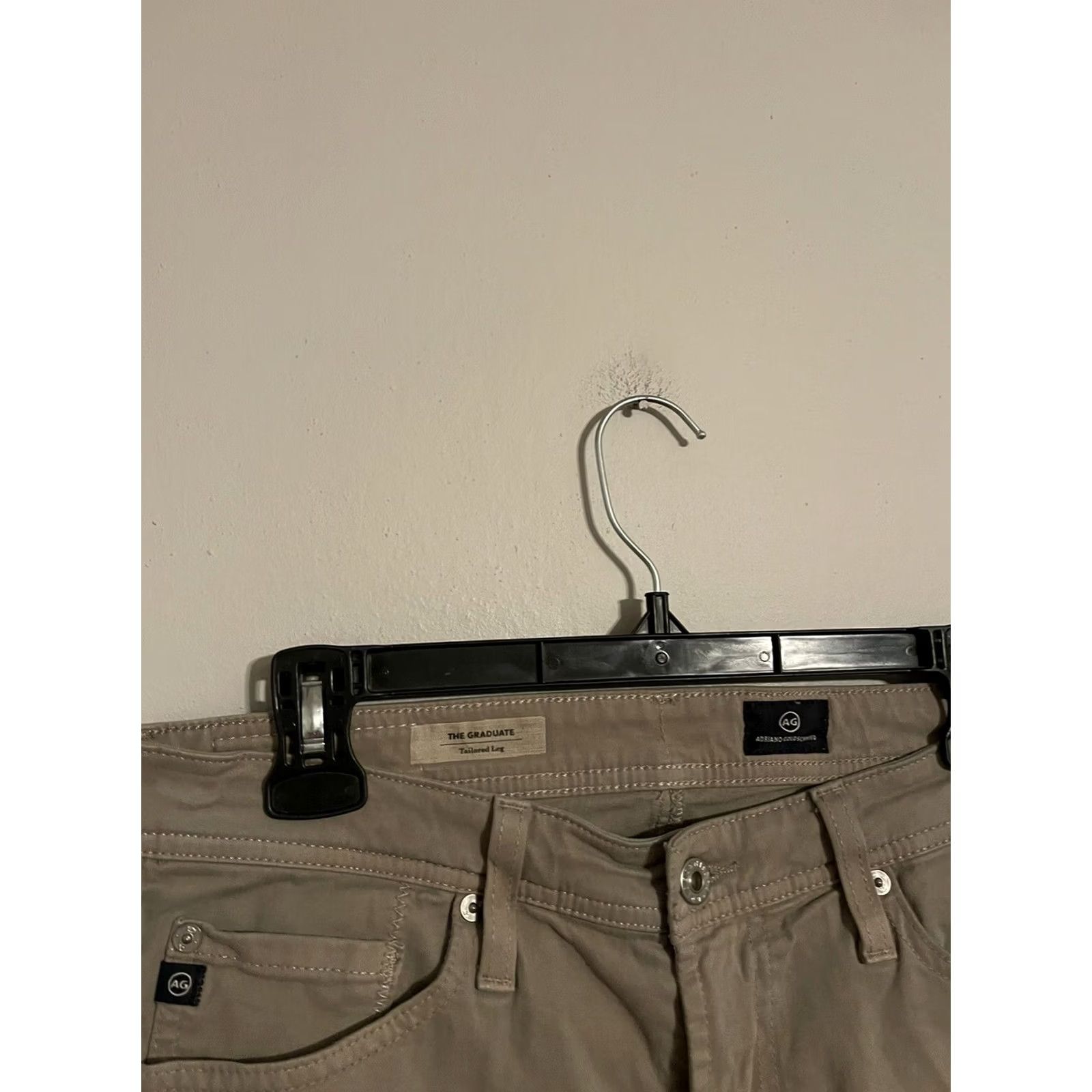 Vintage AG Adriano Goldschmied Pants Chino Khaki Men's 30x32 Tailored Leg Size US 31 - 2 Thumbnail