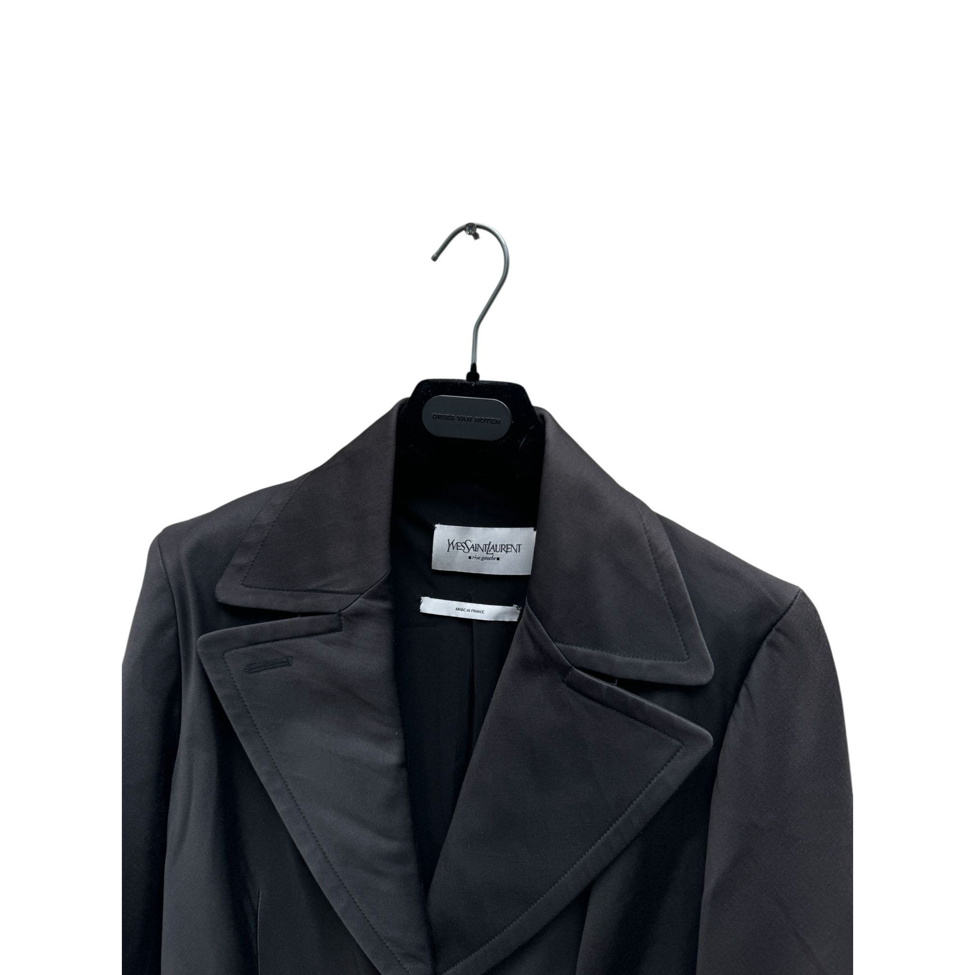 Yves Saint Laurent by Stefano Pilati Sculptural Black Blazer Jacket Size S / US 4 / IT 40 - 4 Thumbnail