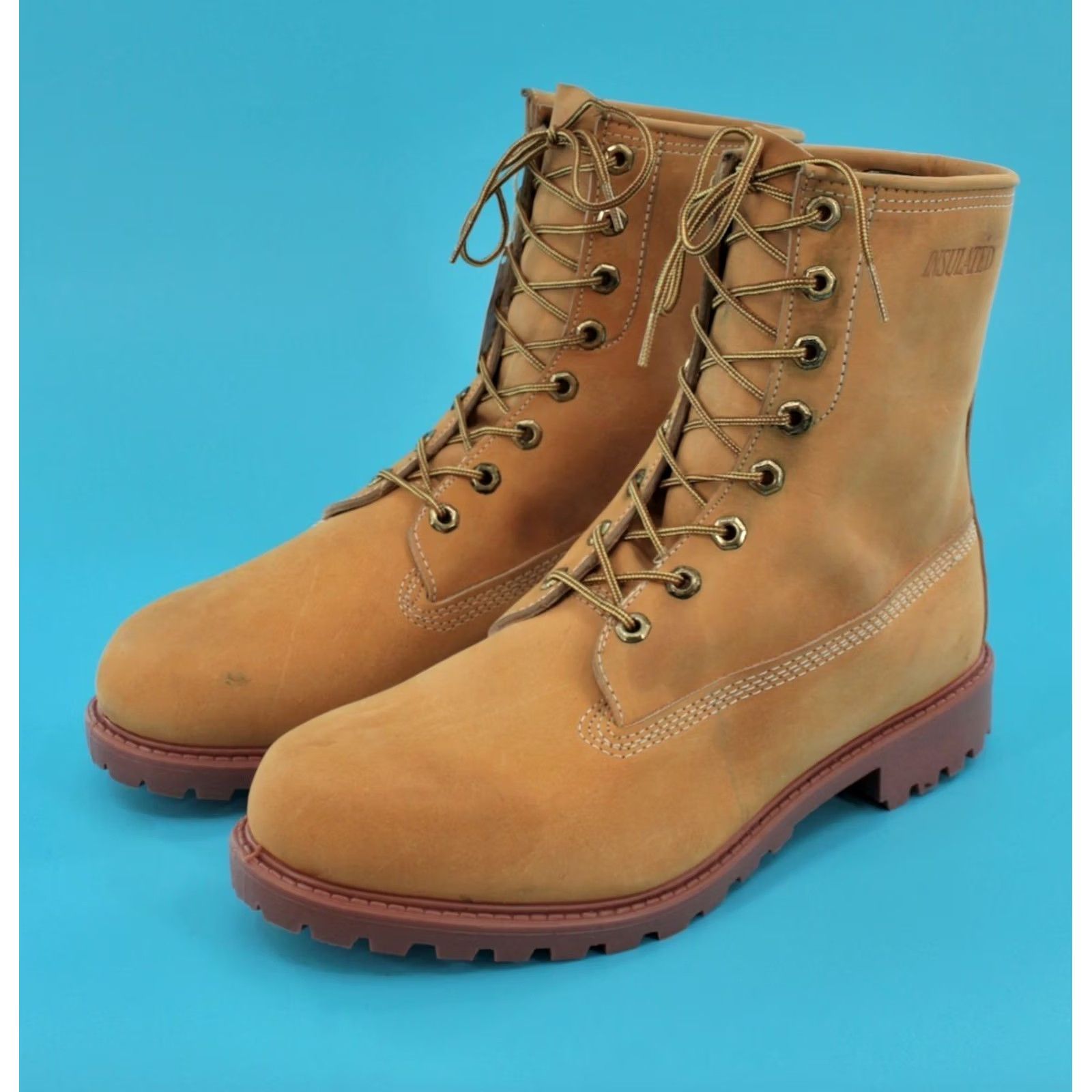 Vintage Watershed Boots Men's VTG 1970s Leather Boots Size 10.5 Brown Tan 70s Vintage Condition Good Size US 11 / EU 44 - 4 Thumbnail