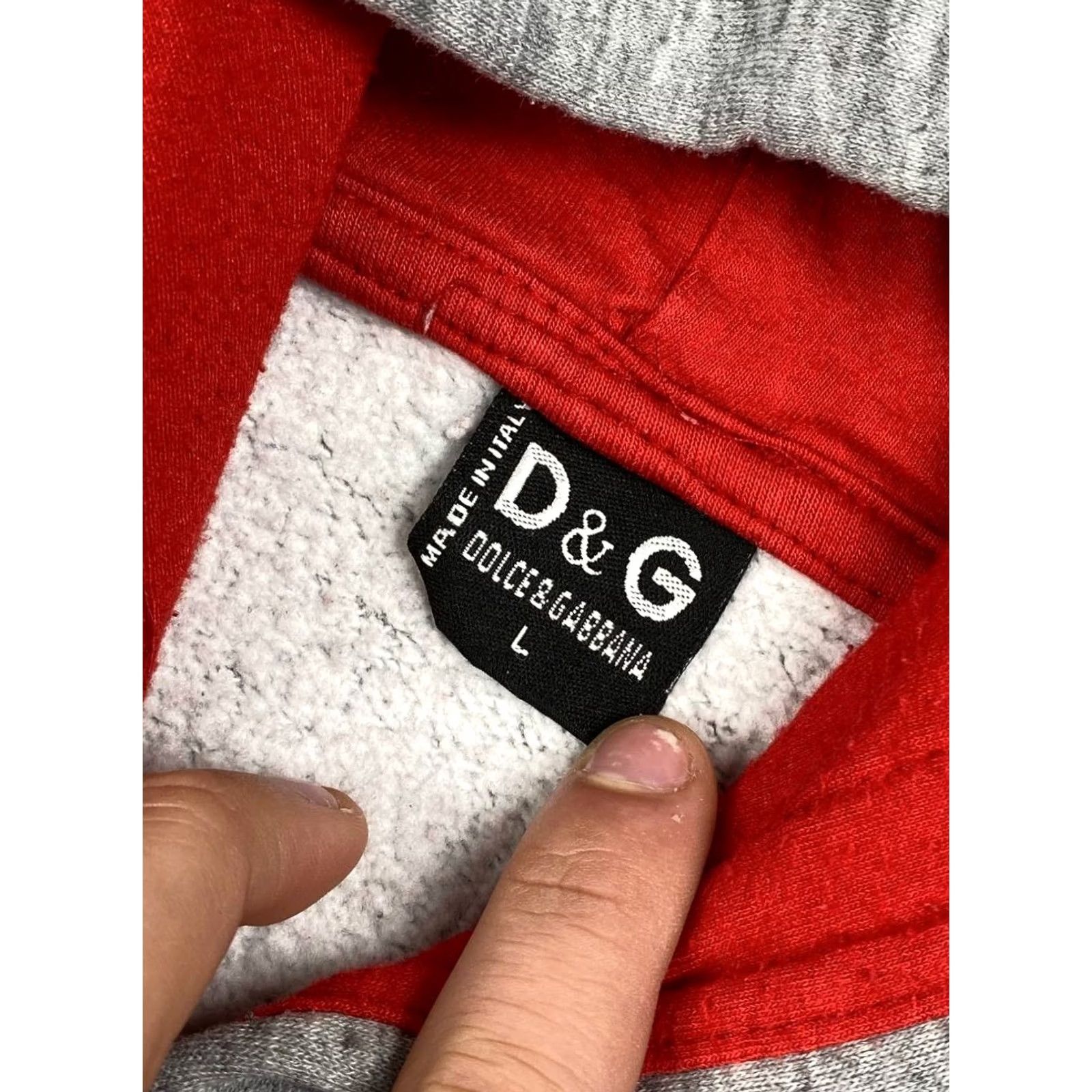 Dolce & Gabbana VINTAGE Dolce&Gabbana Muhammed Ali Big Logo 90s Hoodie Men L Gray Shirt Hoodie 90s Mens Size US L / EU 52-54 / 3 - 5 Thumbnail
