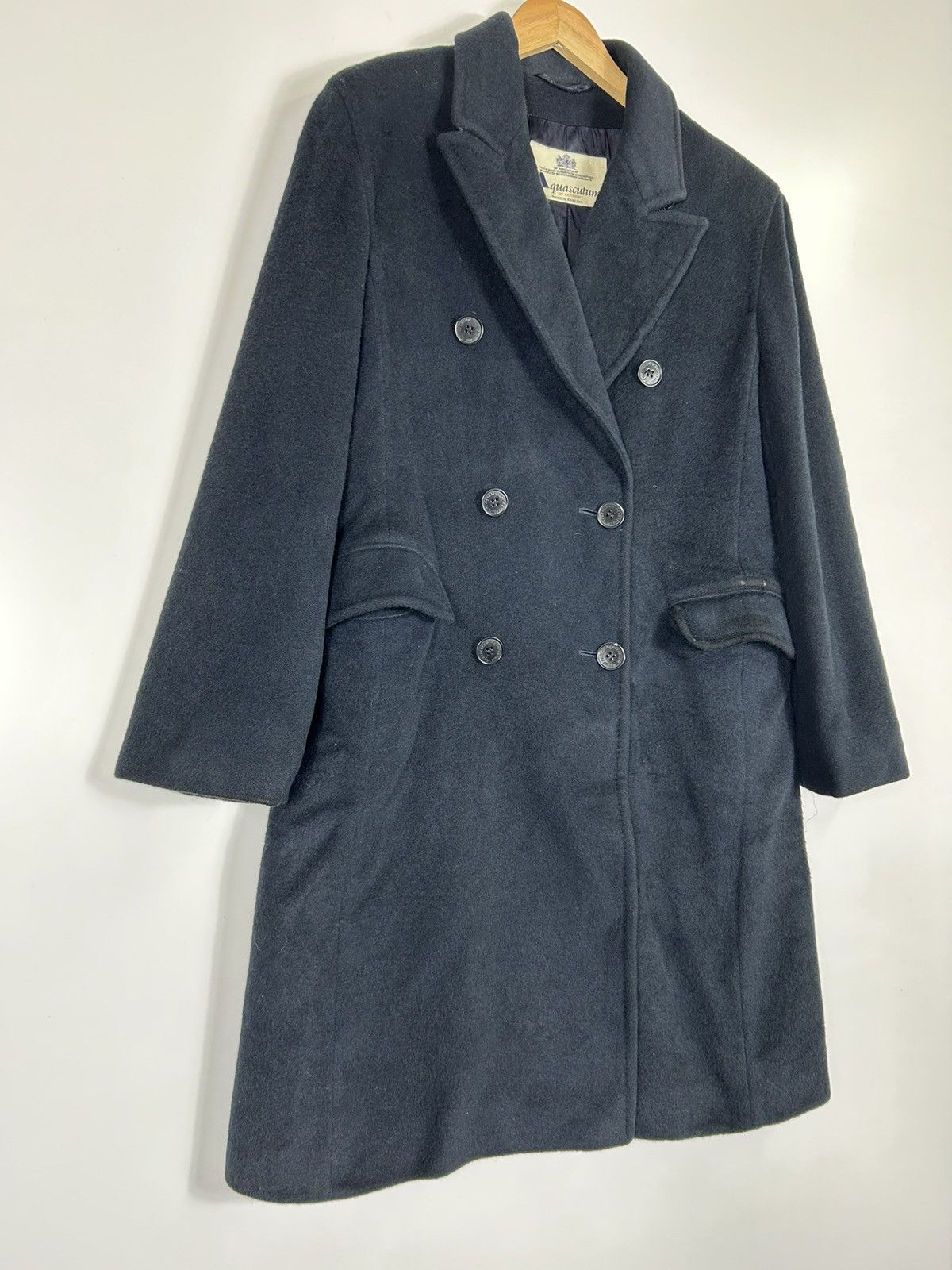 Aquascutum ⚡️Vintage Aquascutum London Wool Double Breast Coat Jacket Size US S / EU 44-46 / 1 - 2 Thumbnail