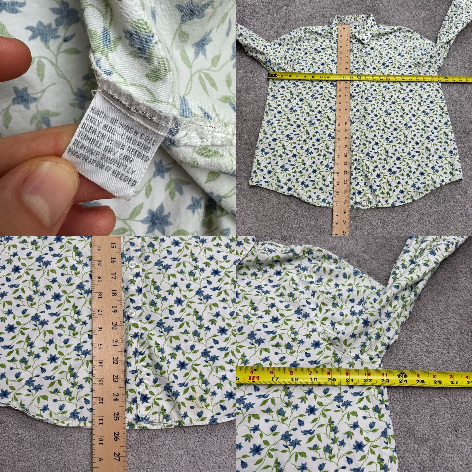 Orvis Orvis Shirt Women 18 Plus Cotton Floral Wrinkle Free Button Down Long Sleeve Top Size XXL / US 16-18 / IT 52-54 - 8 Thumbnail