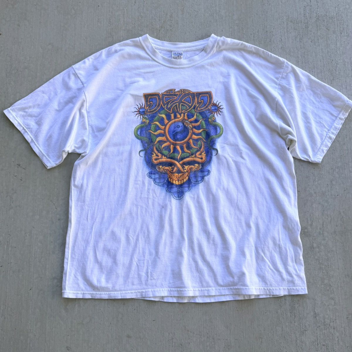 Band Tees Vintage Grateful Dead T Shirt Y2K Gildan Tag Snake Skull Size US XXL / EU 58 / 5 - 1 Thumbnail