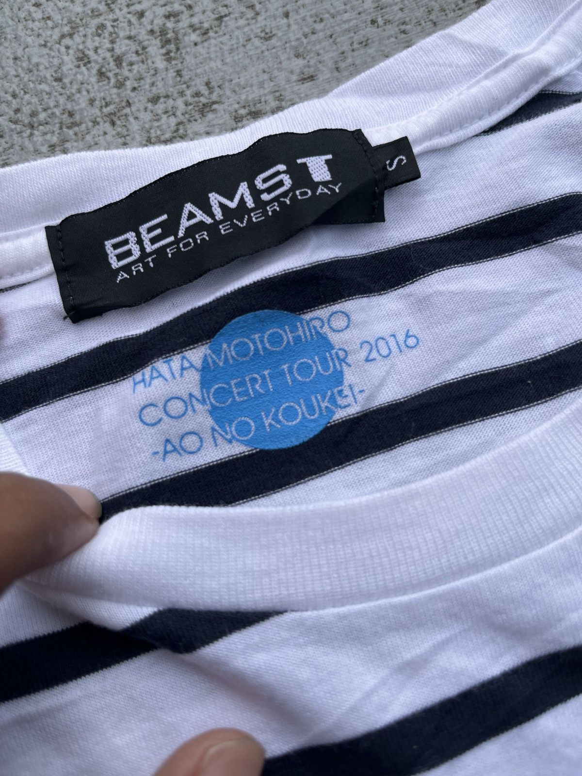 Beams Plus × Japanese Brand BEAMS HATA MOTOHIRO STRIPE TEE Size US S / EU 44-46 / 1 - 4 Thumbnail