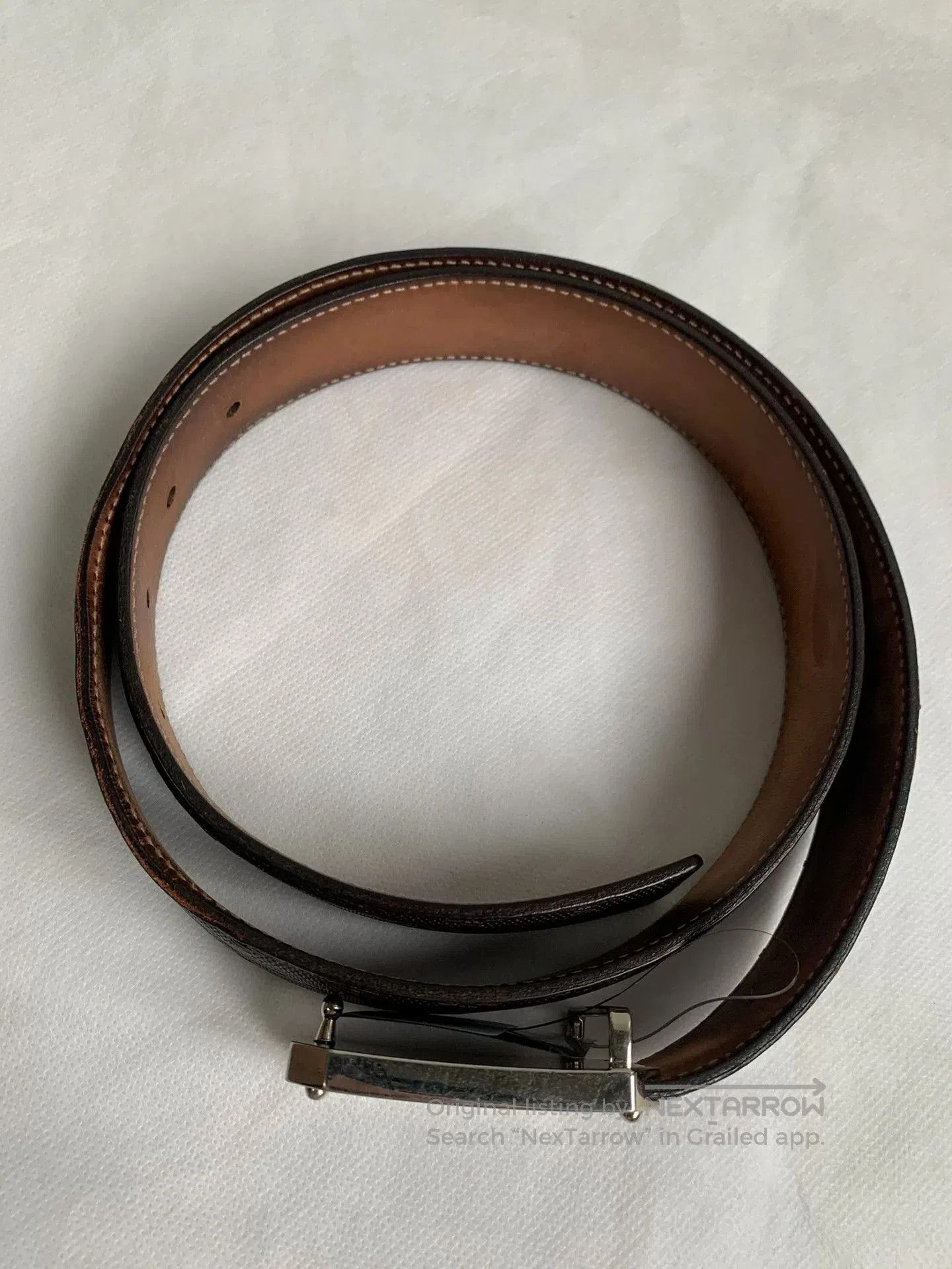 Gucci Gucci Square Buckle Embossed Belt. Size ONE SIZE - 2 Thumbnail