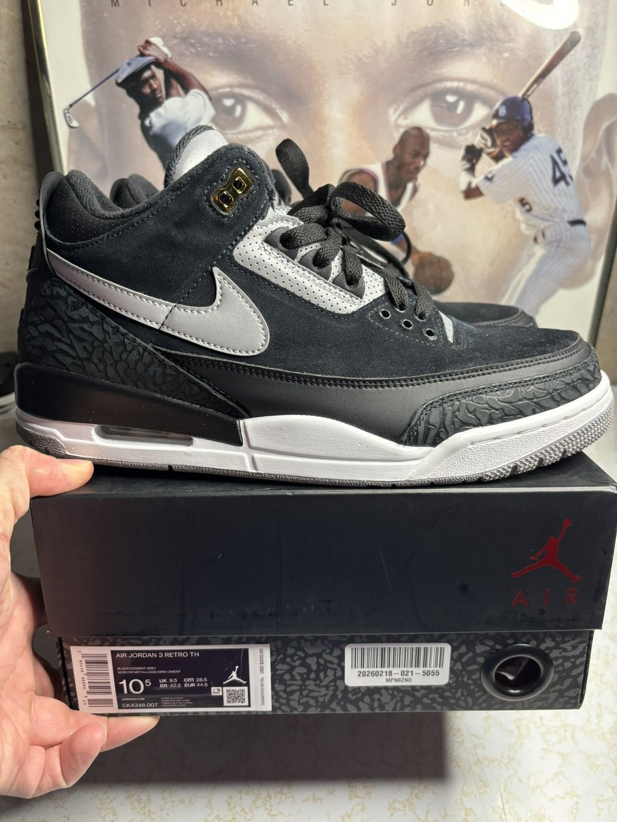 Jordan Brand Air Jordan 3 tinker Size US 10.5 / EU 43-44 - 1 Thumbnail