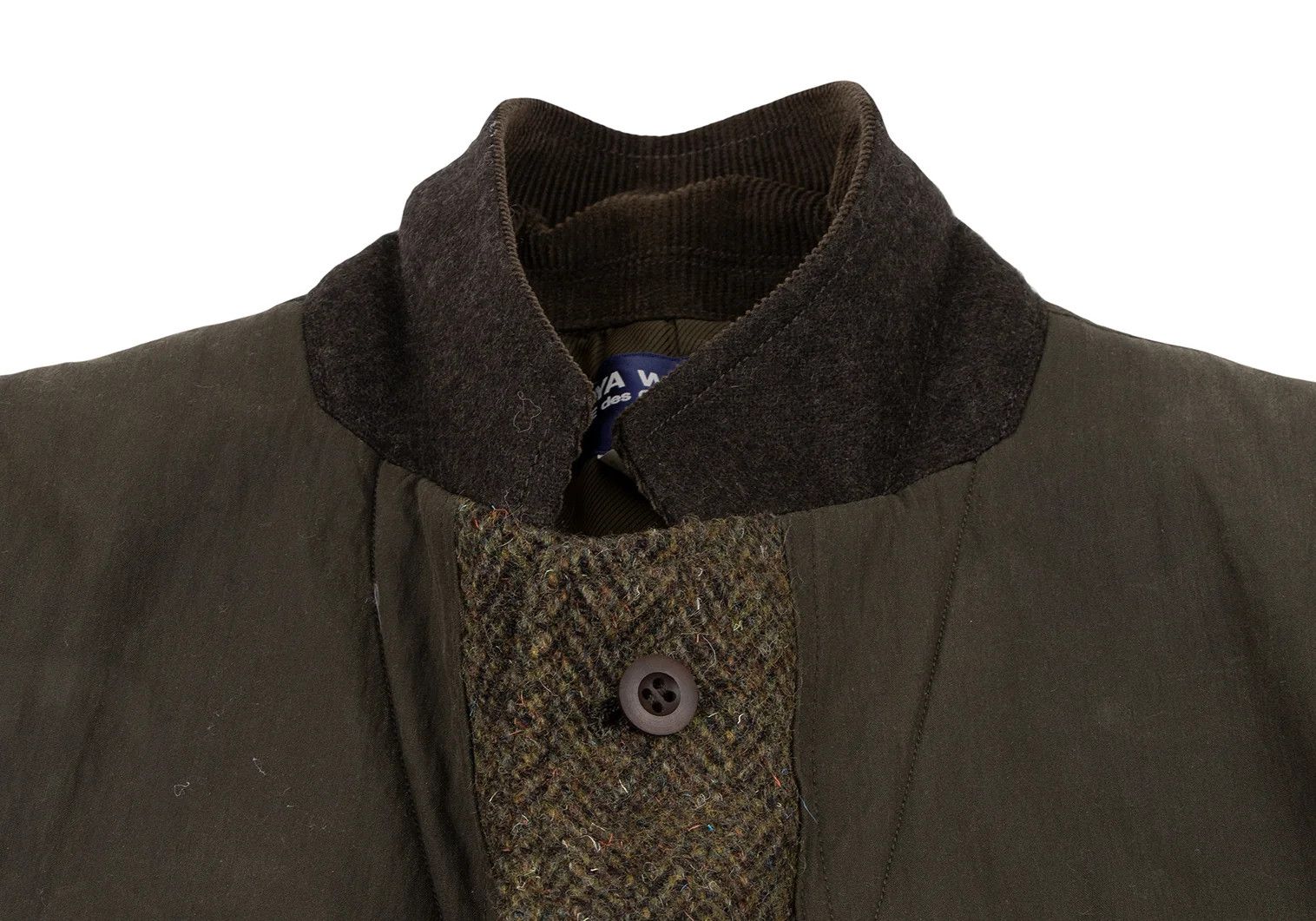 Junya Watanabe T Jacket in Khaki with Mixed Fabrics Size US S / EU 44-46 / 1 - 4 Thumbnail