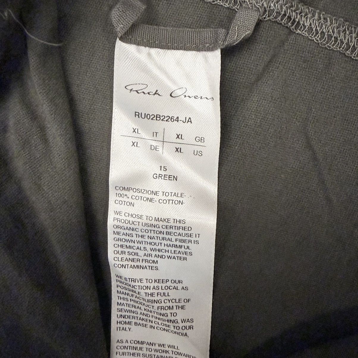 Rick Owens FW22 Strobe Level Tee Size US XL / EU 56 / 4 - 4 Thumbnail
