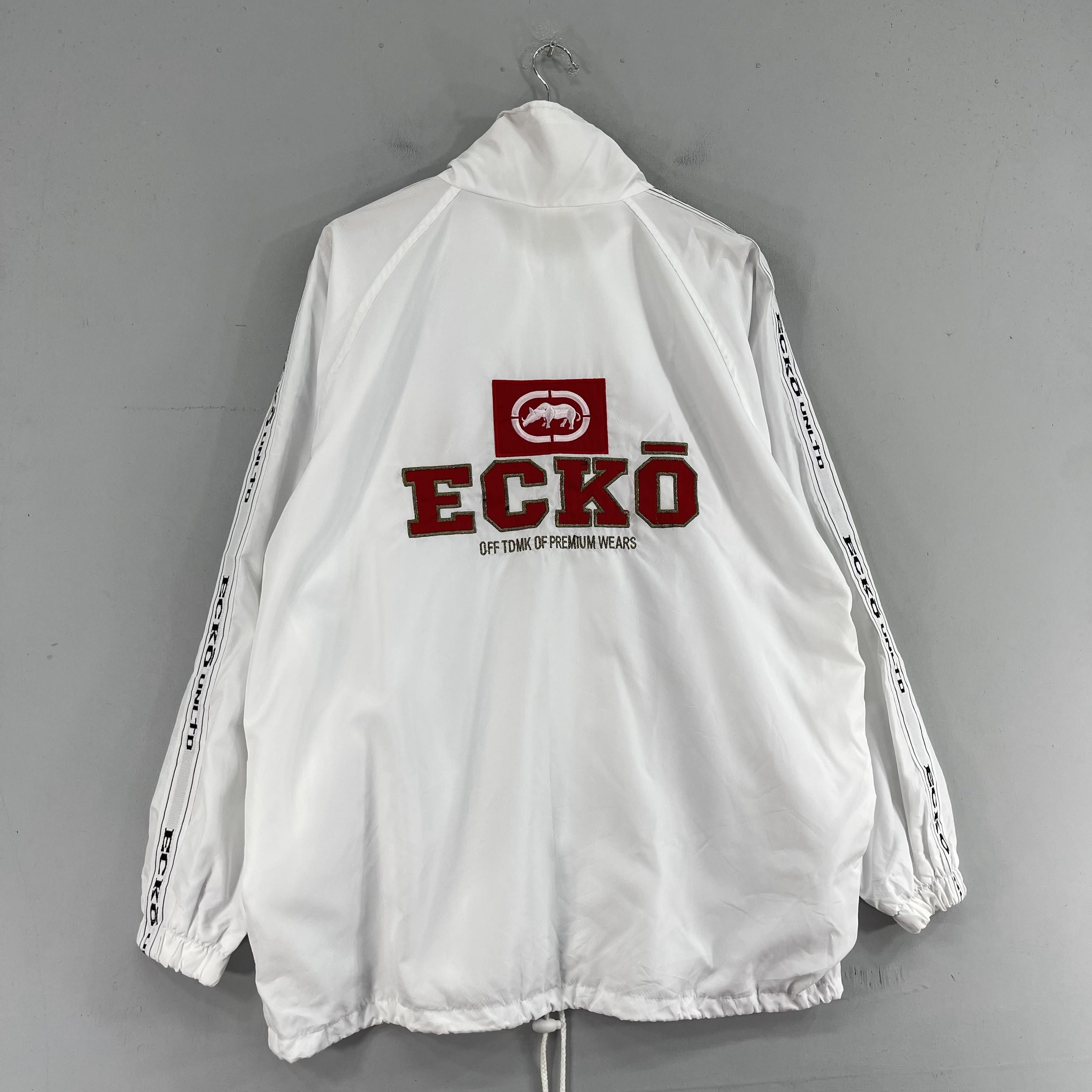 Ecko Unltd. × Vintage Vintage ECKO FUNCTION Back Hit Logo Embroidery Windbreaker Size US L / EU 52-54 / 3 - 3 Thumbnail