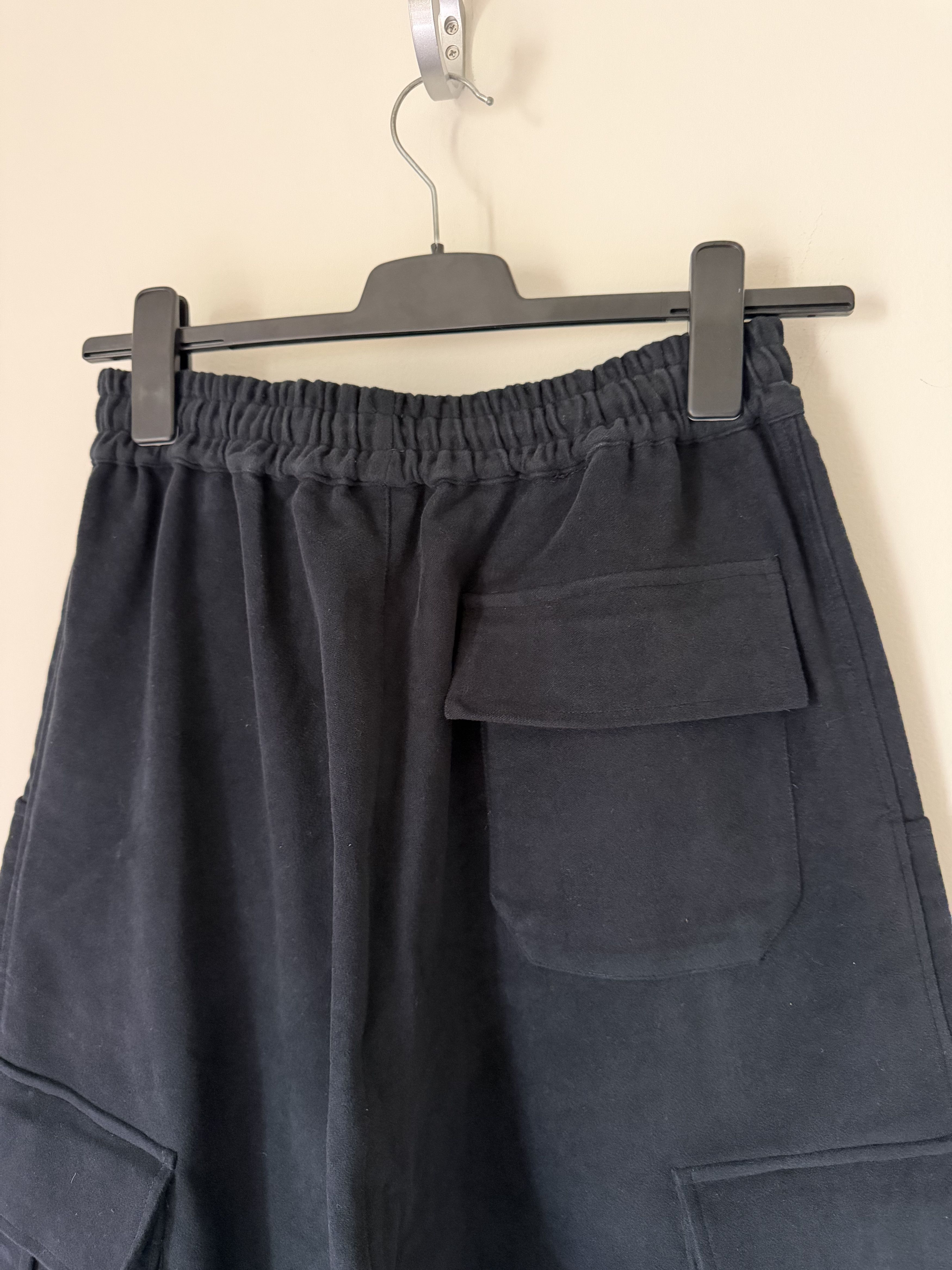 Nicholas Daley Nicholas Daley Brushed Moleskin Wide Leg Cargo Pants Navy Size US 32 / EU 48 - 5 Thumbnail