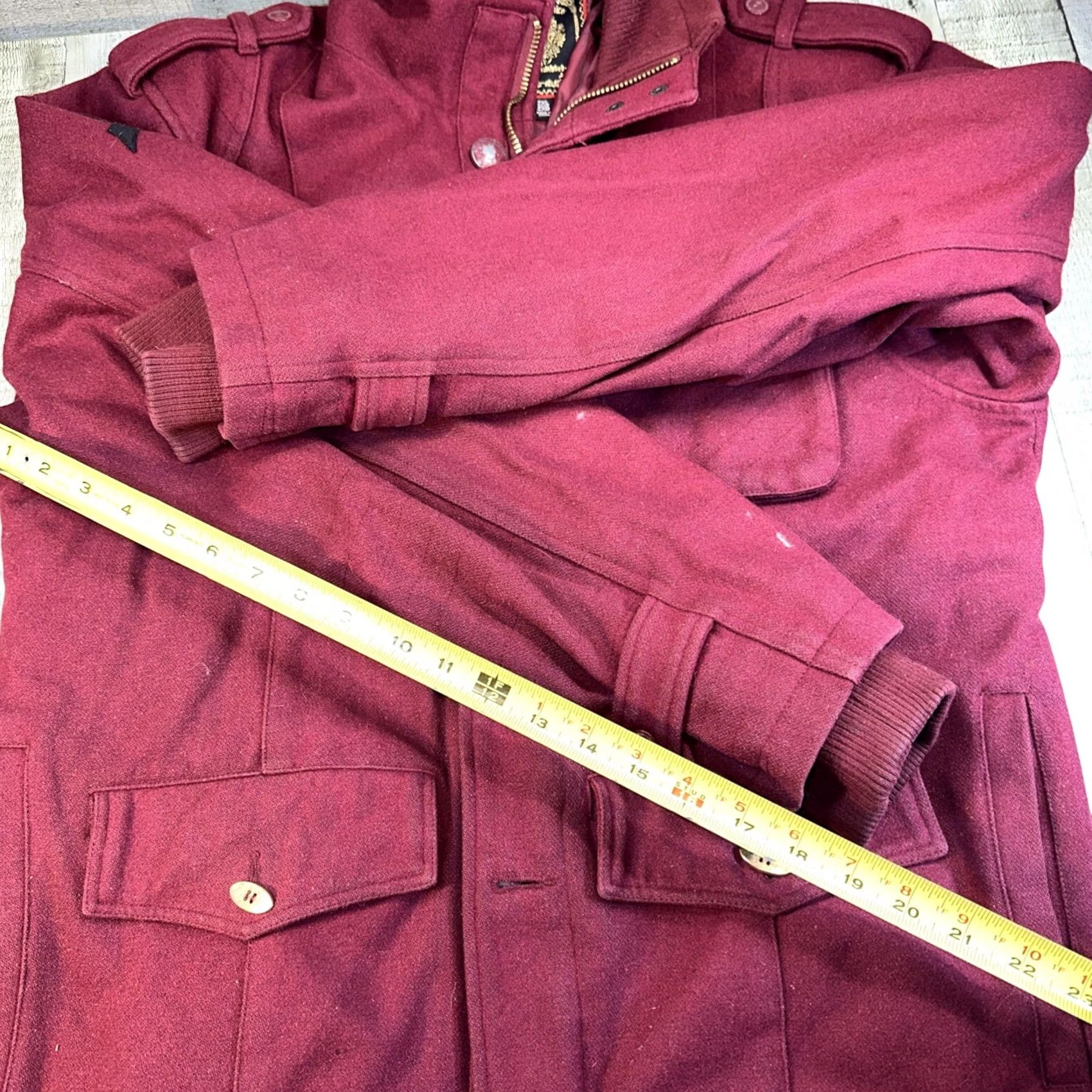 Olive LIVE Mechanics jacket Mens size 2XL red zip front Windbreaker Mik? Size US XXL / EU 58 / 5 - 4 Thumbnail