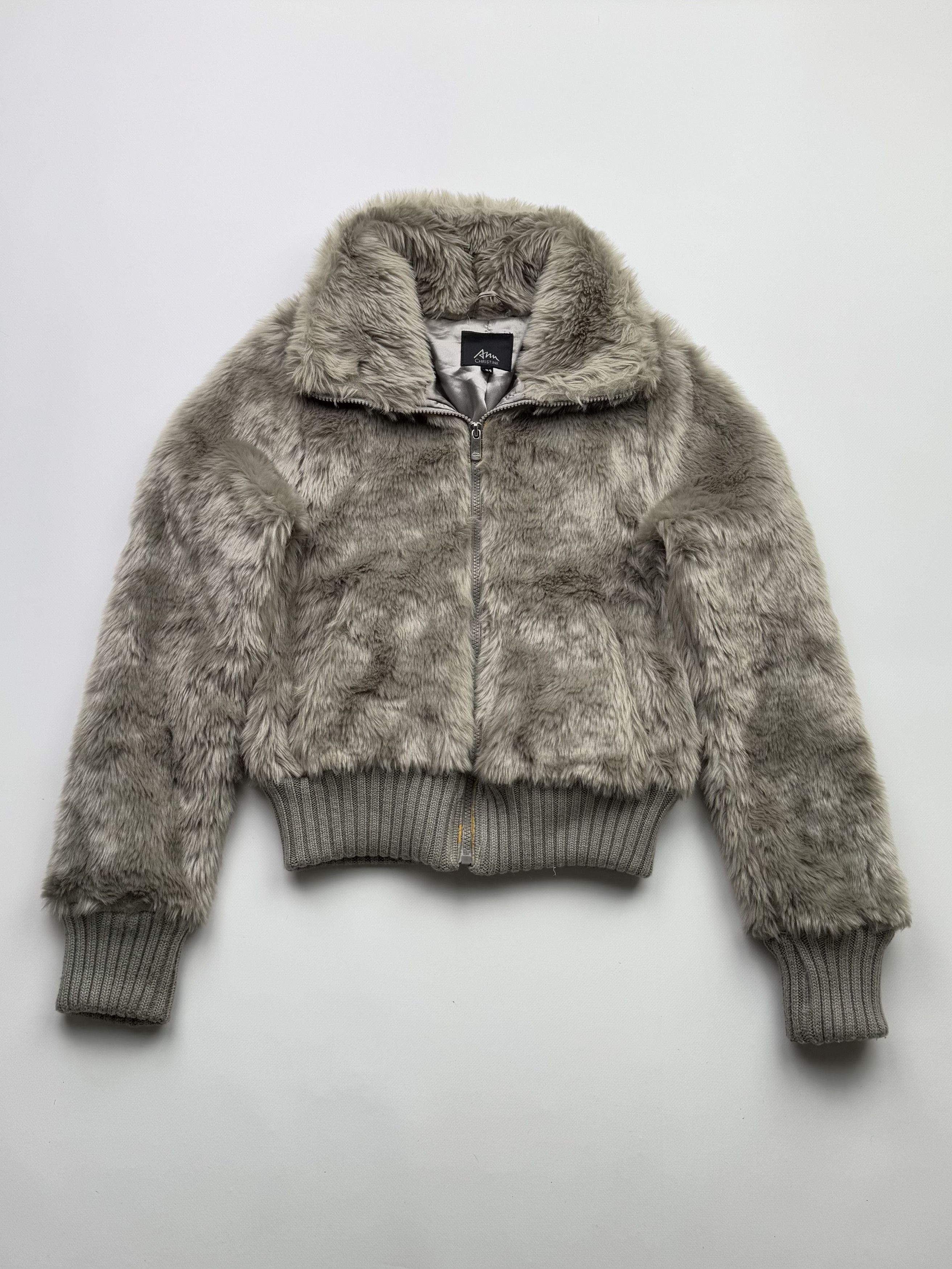 Vintage Vintage Cropped Faux Fur Jacket B369(V53)E2 Size S / US 4 / IT 40 - 1 Thumbnail