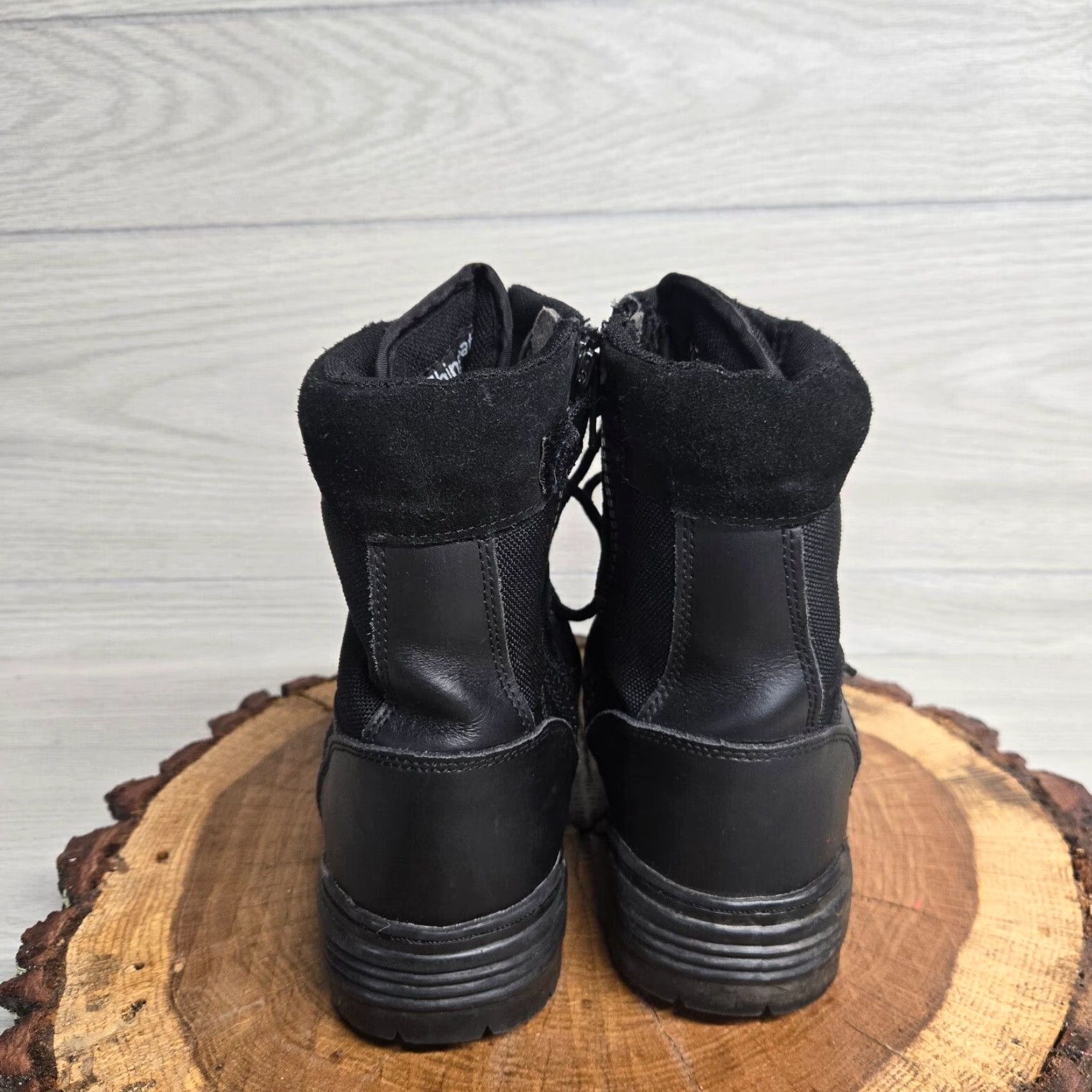 Vintage TRU-SPEC Mens Tactical Boots Side Zip Black 5.5R Insulated Military Boot Size US 5.5 / EU 38 - 4 Thumbnail