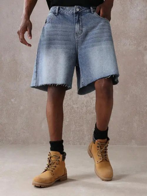 Japanese Brand × Vintage RAW distressed Y2K edgy jeans shorts Size US 30 / EU 46 - 4 Thumbnail
