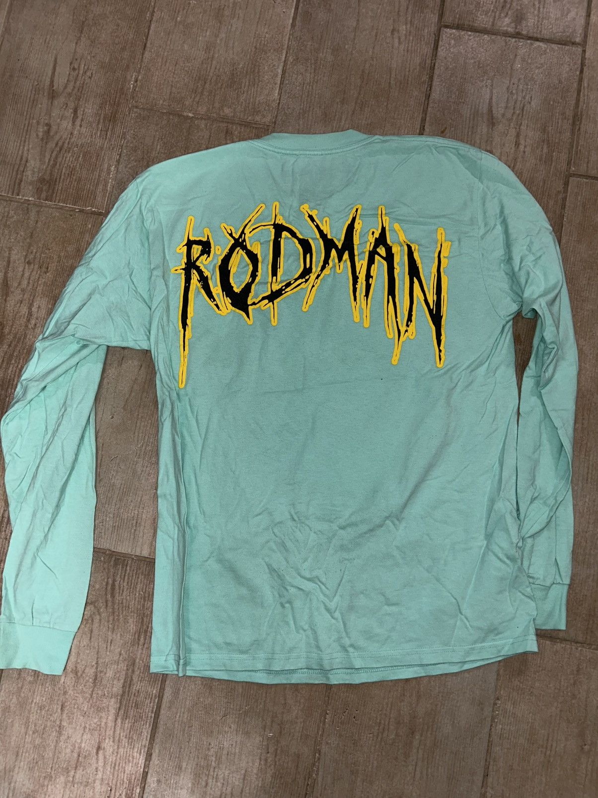 Pacsun Dennis Rodman Long-Sleeve, Turquoise/Yellow Size US M / EU 48-50 / 2 - 2 Thumbnail
