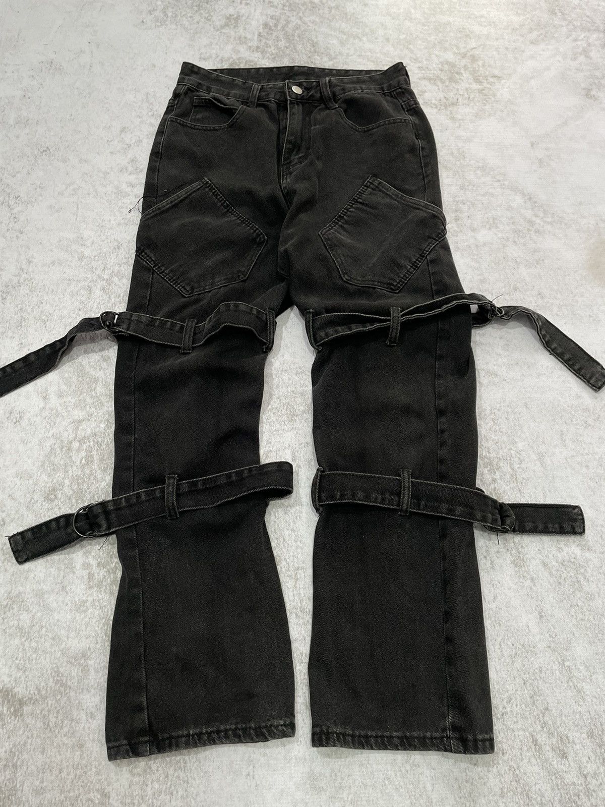 Hysteric Glamour 2000 s japan bondage denim pants y2k style Size US 29 - 1 Thumbnail