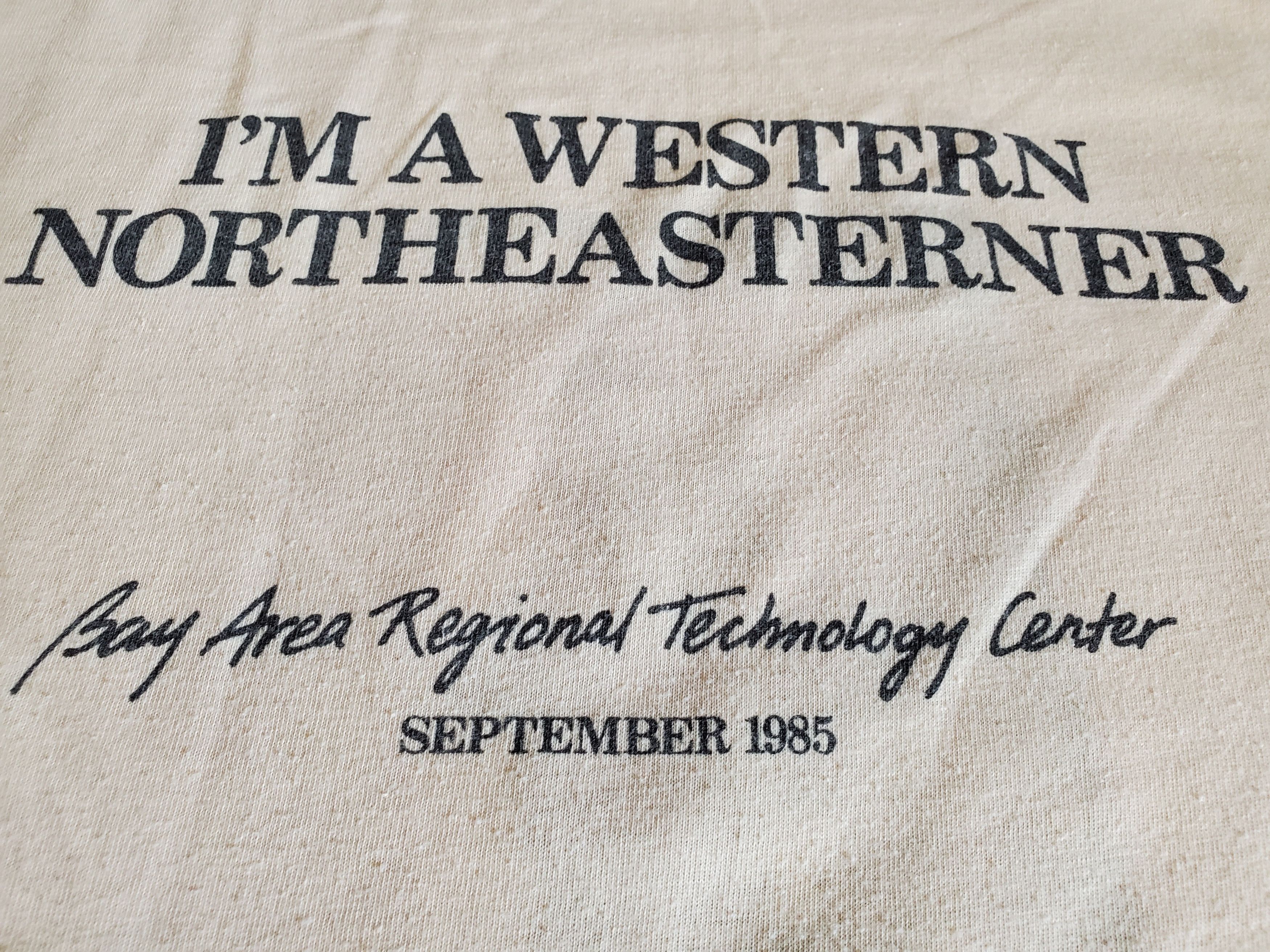 Vintage 80s technology northeastern university bay area vintage Size US M / EU 48-50 / 2 - 4 Thumbnail