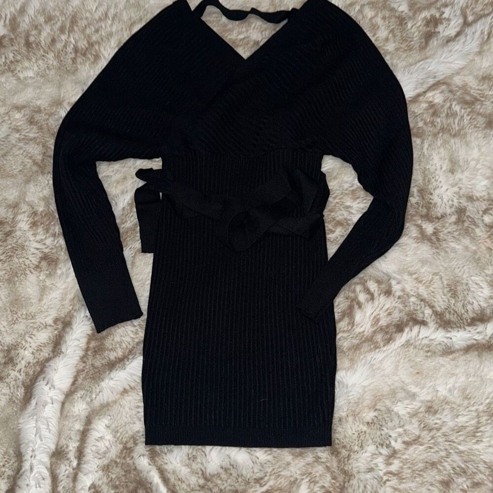 Other The Vintage Shop Knit Long Sleeve Mini Dress | Sz S Size S / US 4 / IT 40 - 2 Thumbnail