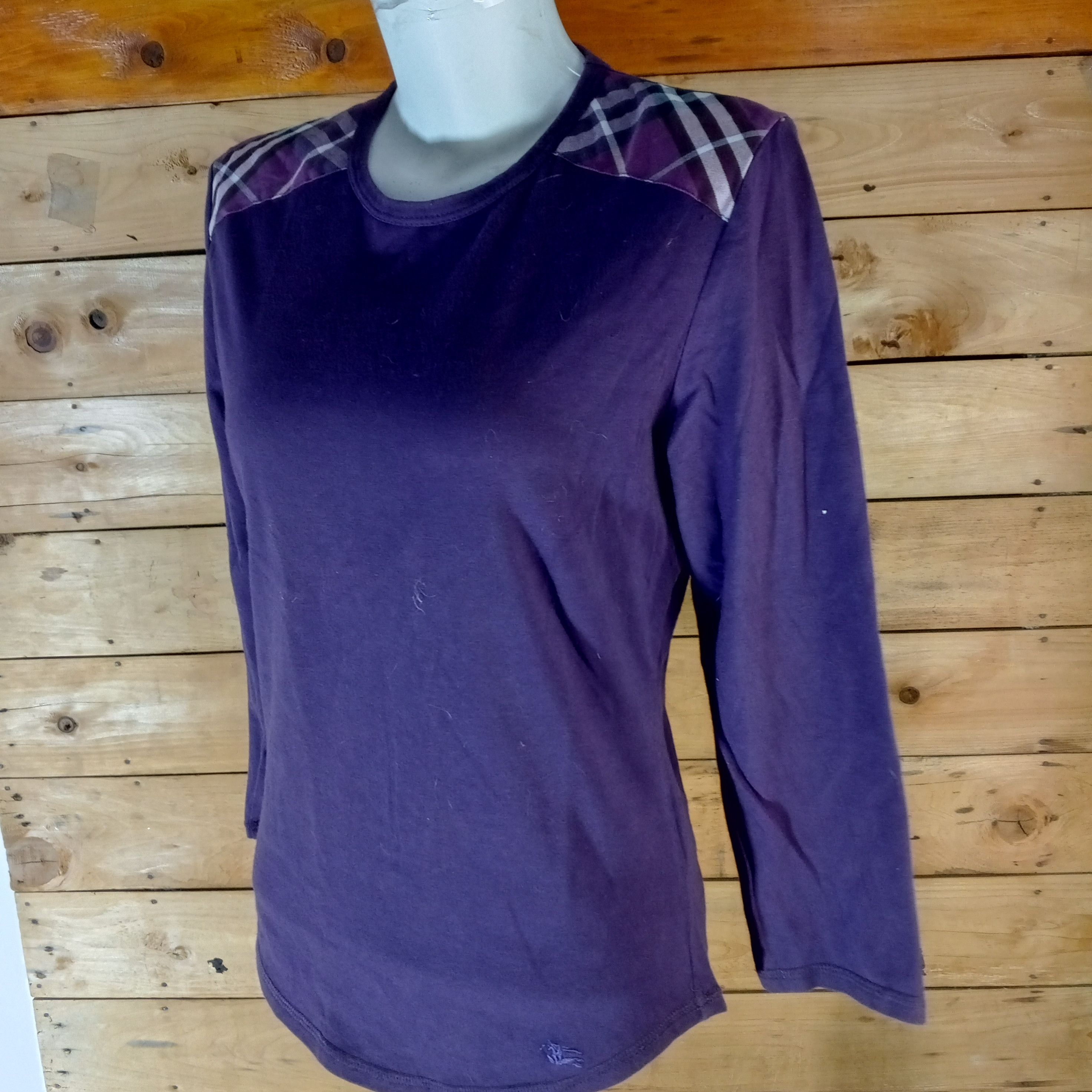 Burberry × Burberry Prorsum × Vintage Burberry London Purple With Nova Check Size S / US 4 / IT 40 - 4 Thumbnail