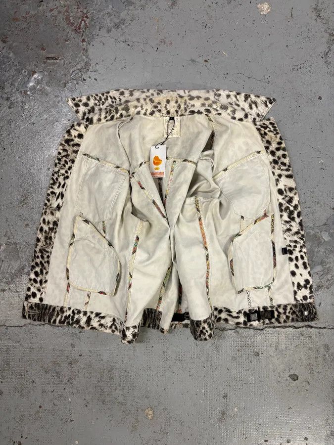 Just Cavalli AW2005 Cavalli Leopard Print White Jacket Size US S / EU 44-46 / 1 - 5 Thumbnail