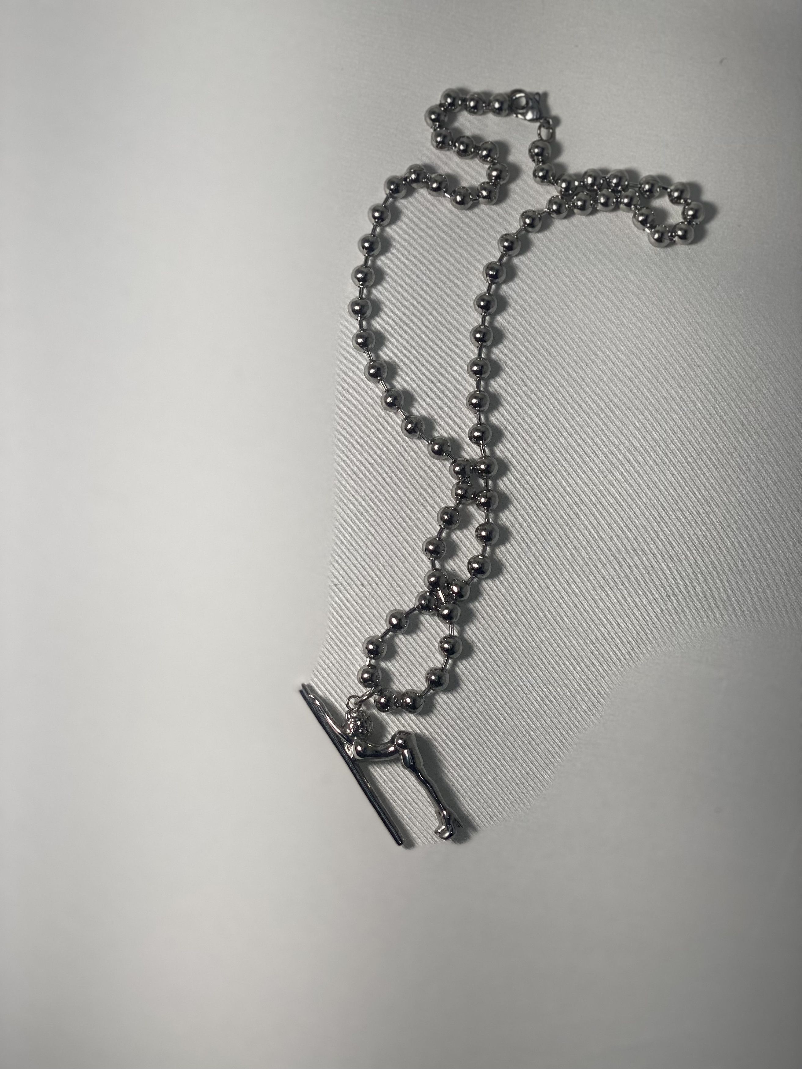 Japanese Brand Look Don't Touch Ugly Wrld Stainless steel Chain Size ONE SIZE - 3 Thumbnail