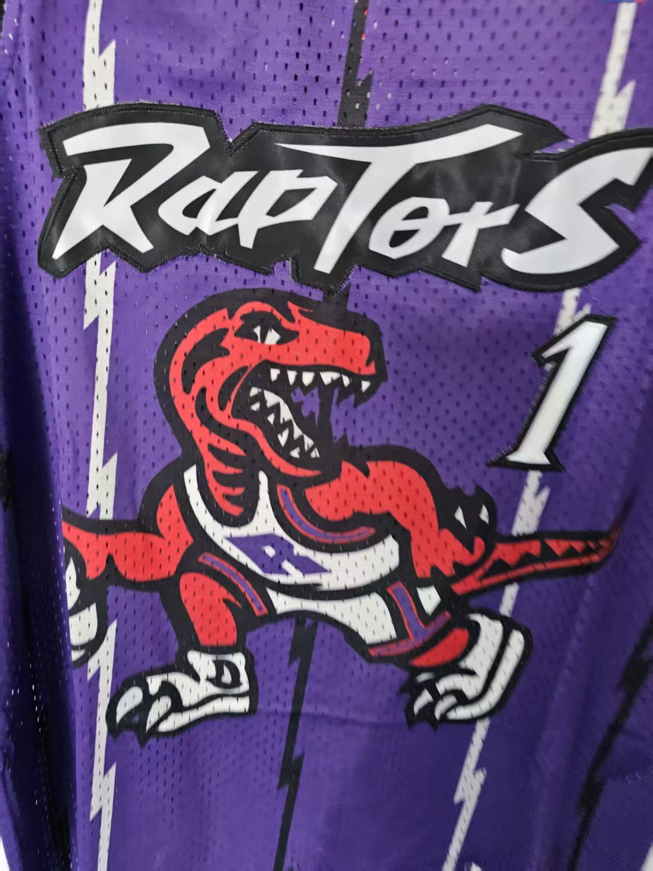 NBA Toronto Raptors #1 Tracy McGrady Jersey Size US XL / EU 56 / 4 - 3 Thumbnail