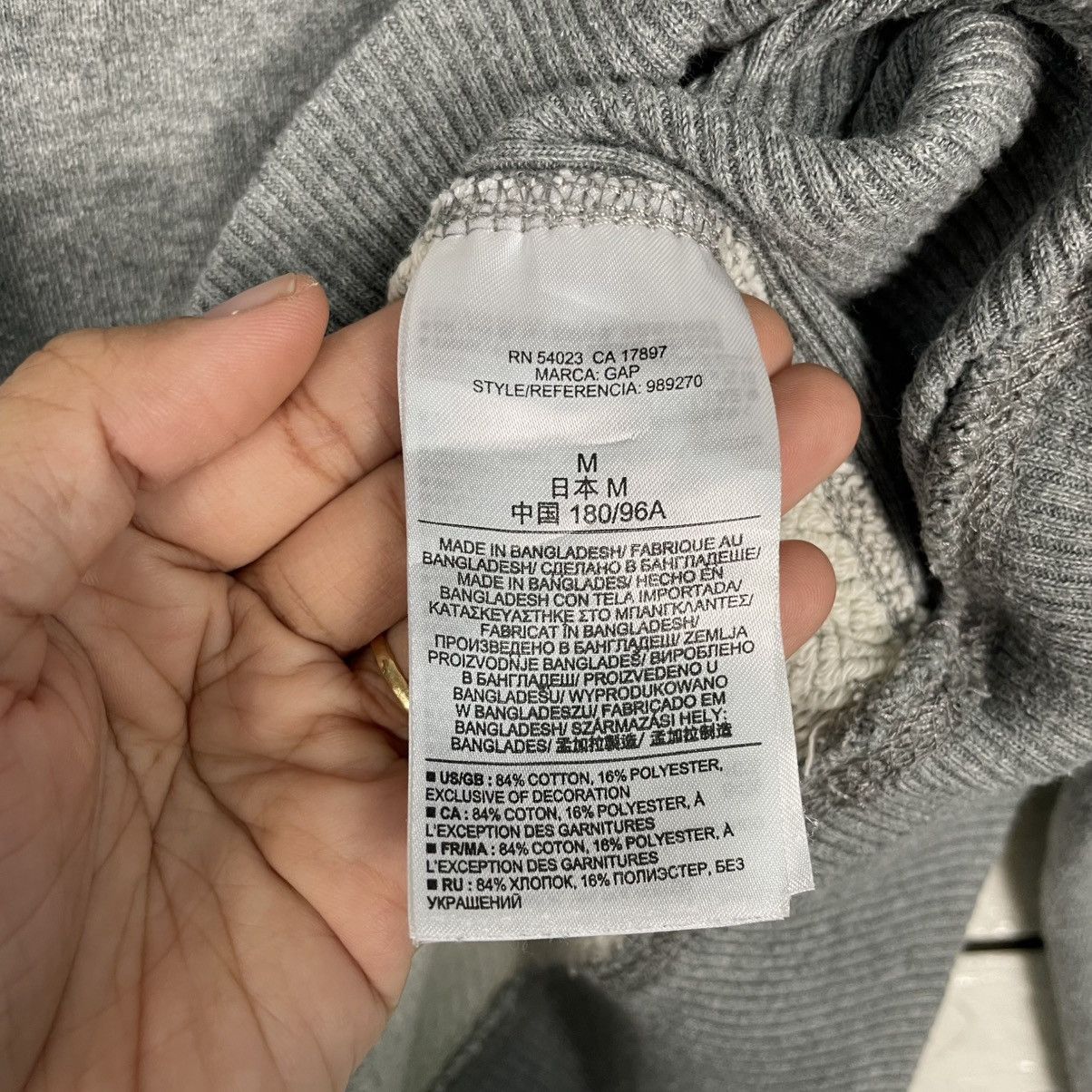 Gap Gap Gray Crewneck Sweatshirt Size US M / EU 48-50 / 2 - 12 Thumbnail