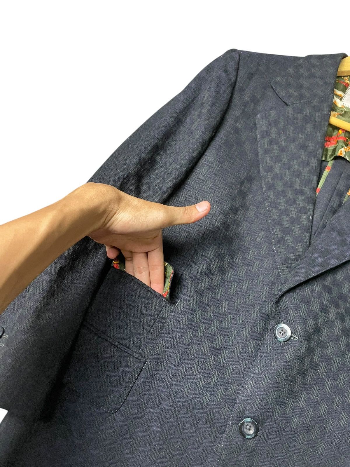 Japanese Brand × Vintage Vintage GINZA TOKYO Embossed Light Blazer (81) Size US XXS / EU 40 - 6 Thumbnail