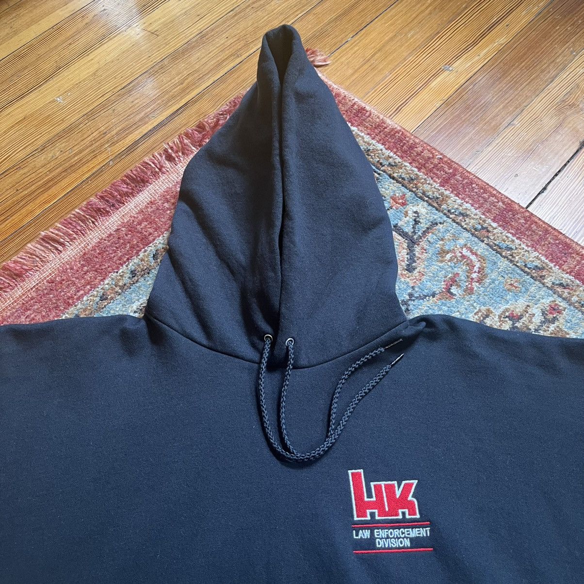 Vintage HK Heckler Koch Law Enforcement Gun XL Hoodie Sweatshirt Size US XL / EU 56 / 4 - 2 Thumbnail