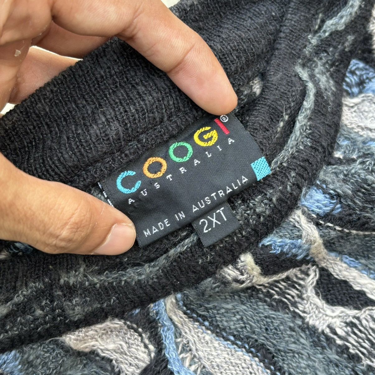 Coogi Crazy Vintage 90s Coogi 3D Knit Sweater Size US XXL / EU 58 / 5 - 2 Thumbnail