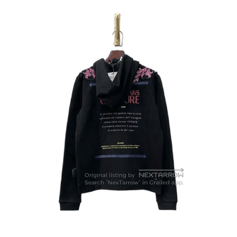Versace VERSACE Floral Zip Hoodie. Size XS / US 0-2 / IT 36-38 - 4 Thumbnail