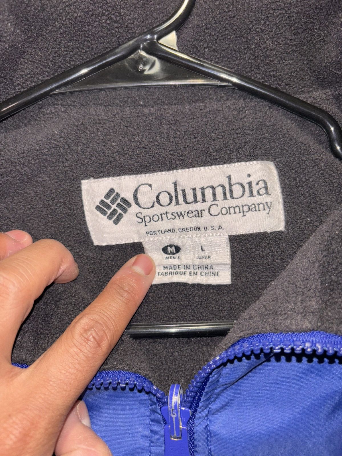 Columbia COLUMBIA SPORTSWEAR Full Zip Up Blue Jacket Men's Size M Size US M / EU 48-50 / 2 - 2 Thumbnail