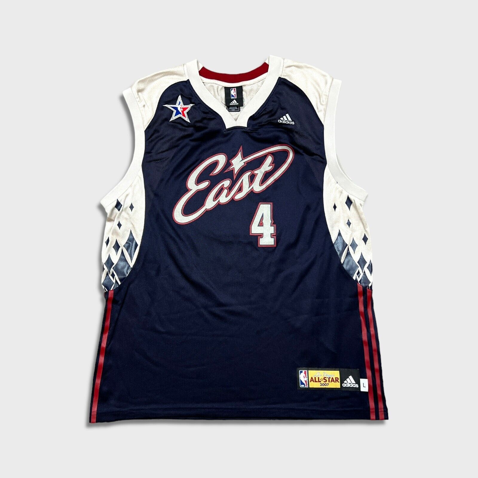 Adidas × NBA × Vintage 2007 Adidas Chris Bosh All Star East Signed NBA Jersey Large Size US L / EU 52-54 / 3 - 4 Thumbnail