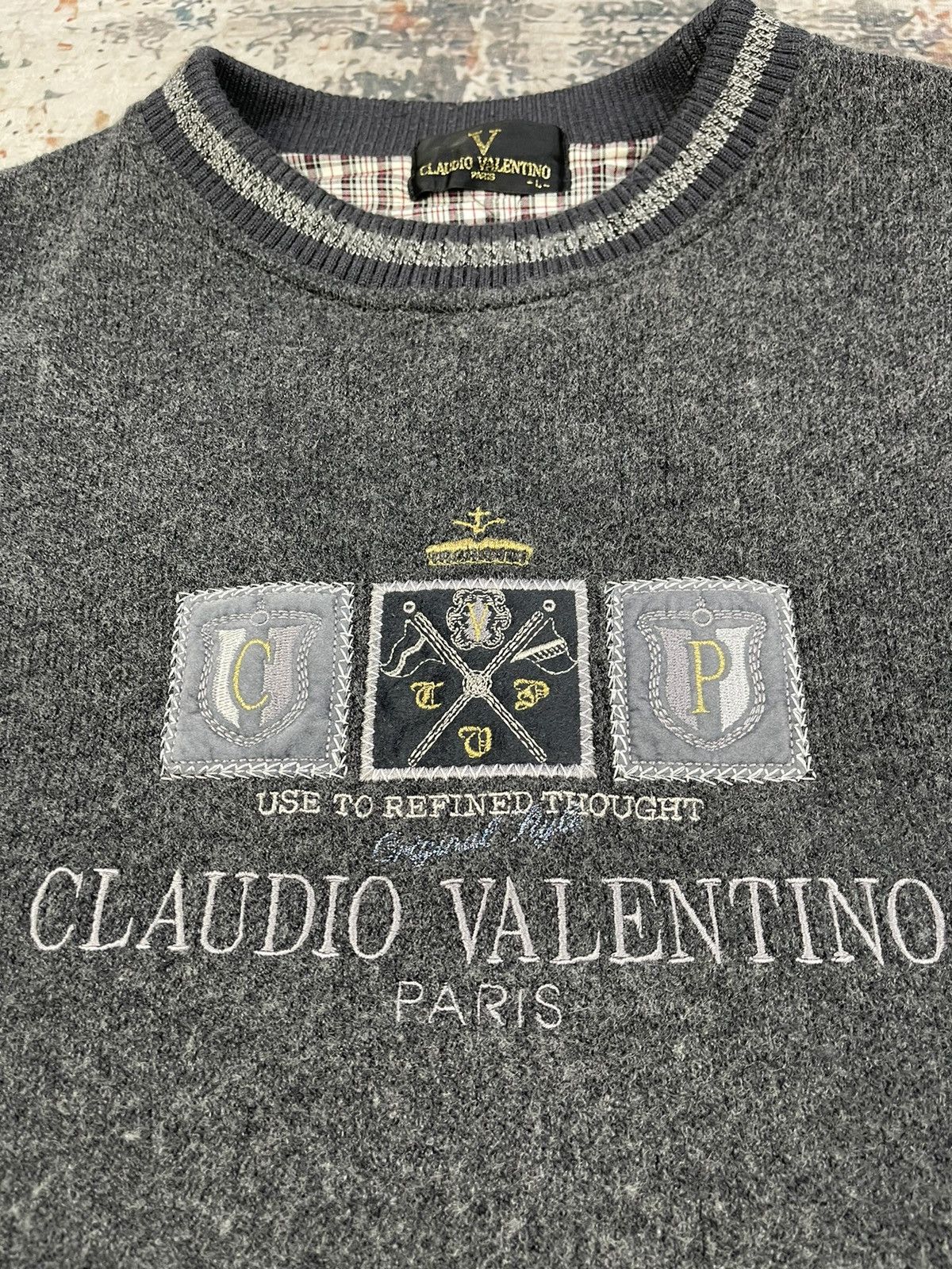 Valentino Claudia Valentino Centre Embroidered Sweater Size US M / EU 48-50 / 2 - 3 Thumbnail