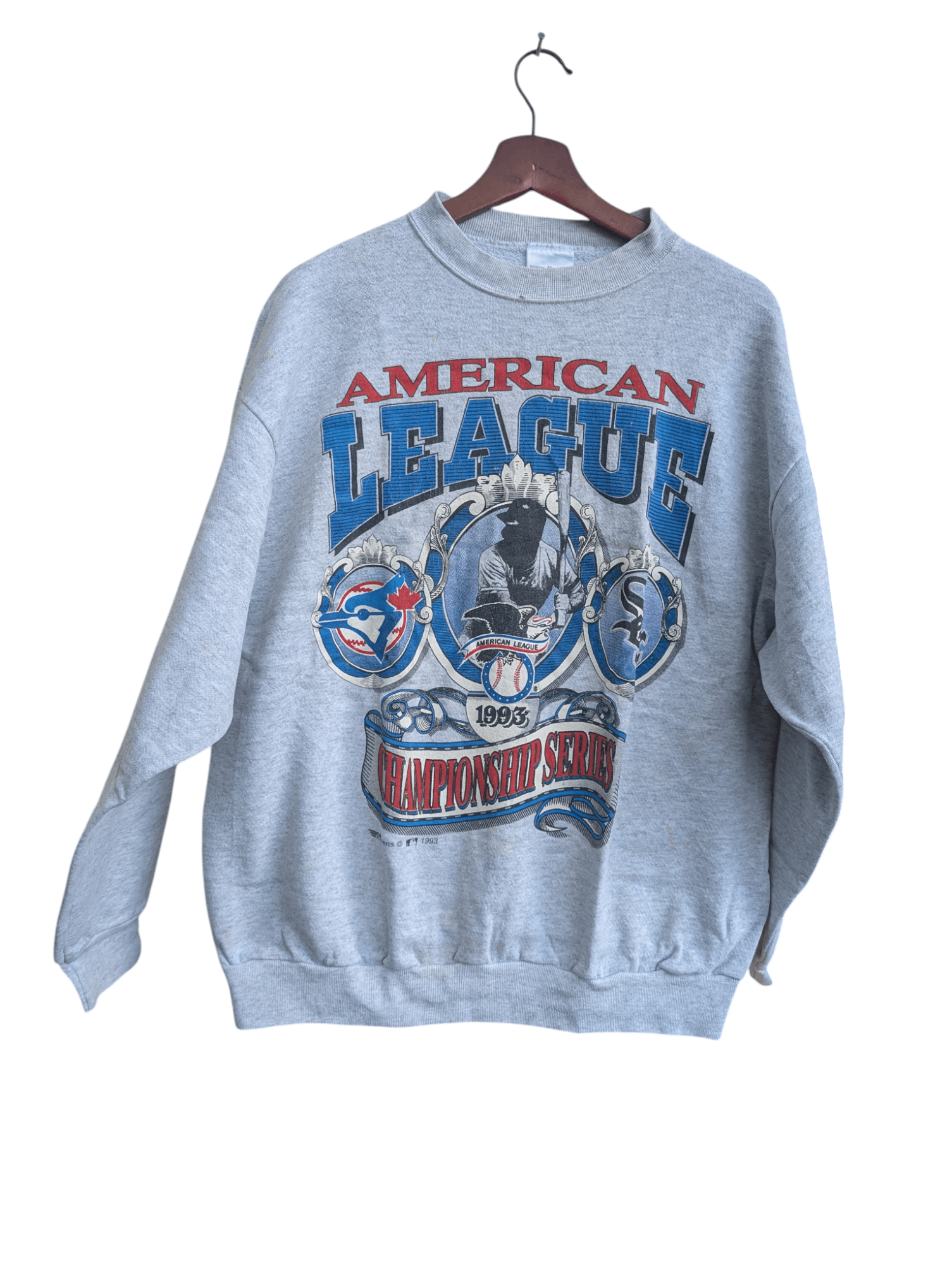 MLB Vintage 1993 Raven MLB Sweatshirt Toronto Vs Chicago Size US L / EU 52-54 / 3 - 1 Thumbnail