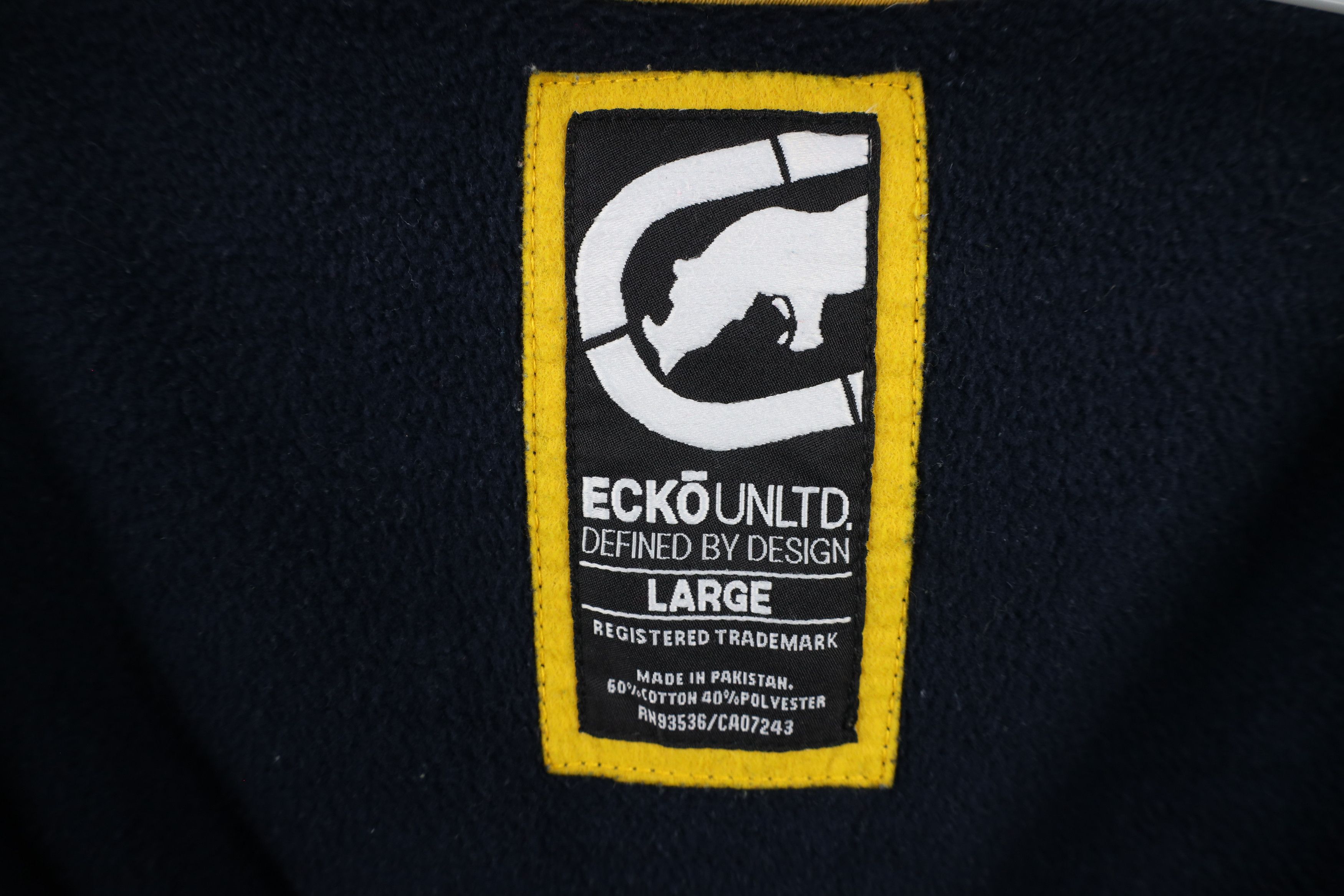 Ecko Unltd. × Vintage Vintage Y2K Ecko Unlimited Spell Baggy Full Zip Hoodie Blue Size US L / EU 52-54 / 3 - 10 Thumbnail