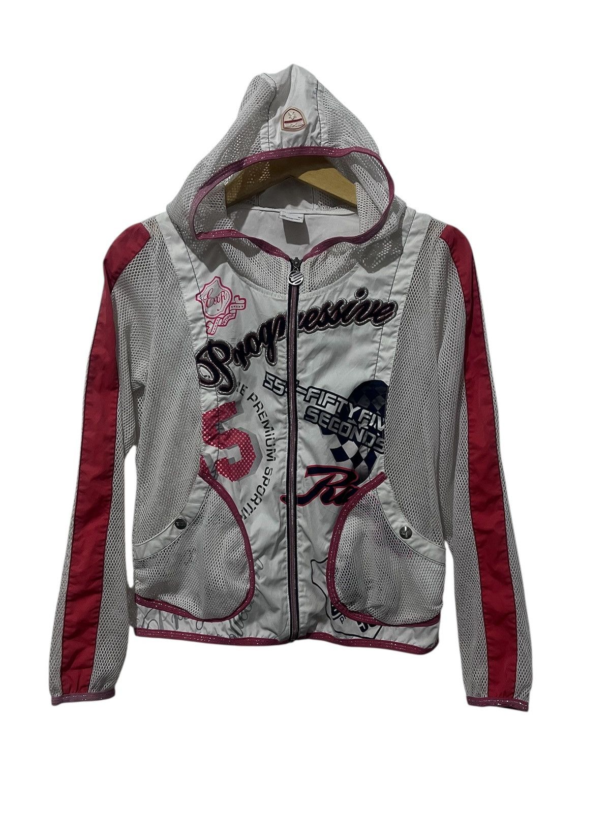 Hysteric Glamour Vintage EXR Progressive 55 Fifty Five. Mesh Hoodie Jacket Size US S / EU 44-46 / 1 - 1 Thumbnail