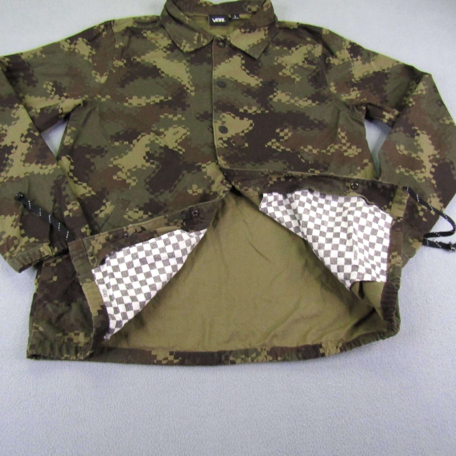 Vans VANS Men's Bomber Jacket Small Green Camouflage Canvas Skateboarding Outdoor Casual Size US S / EU 44-46 / 1 - 4 Thumbnail