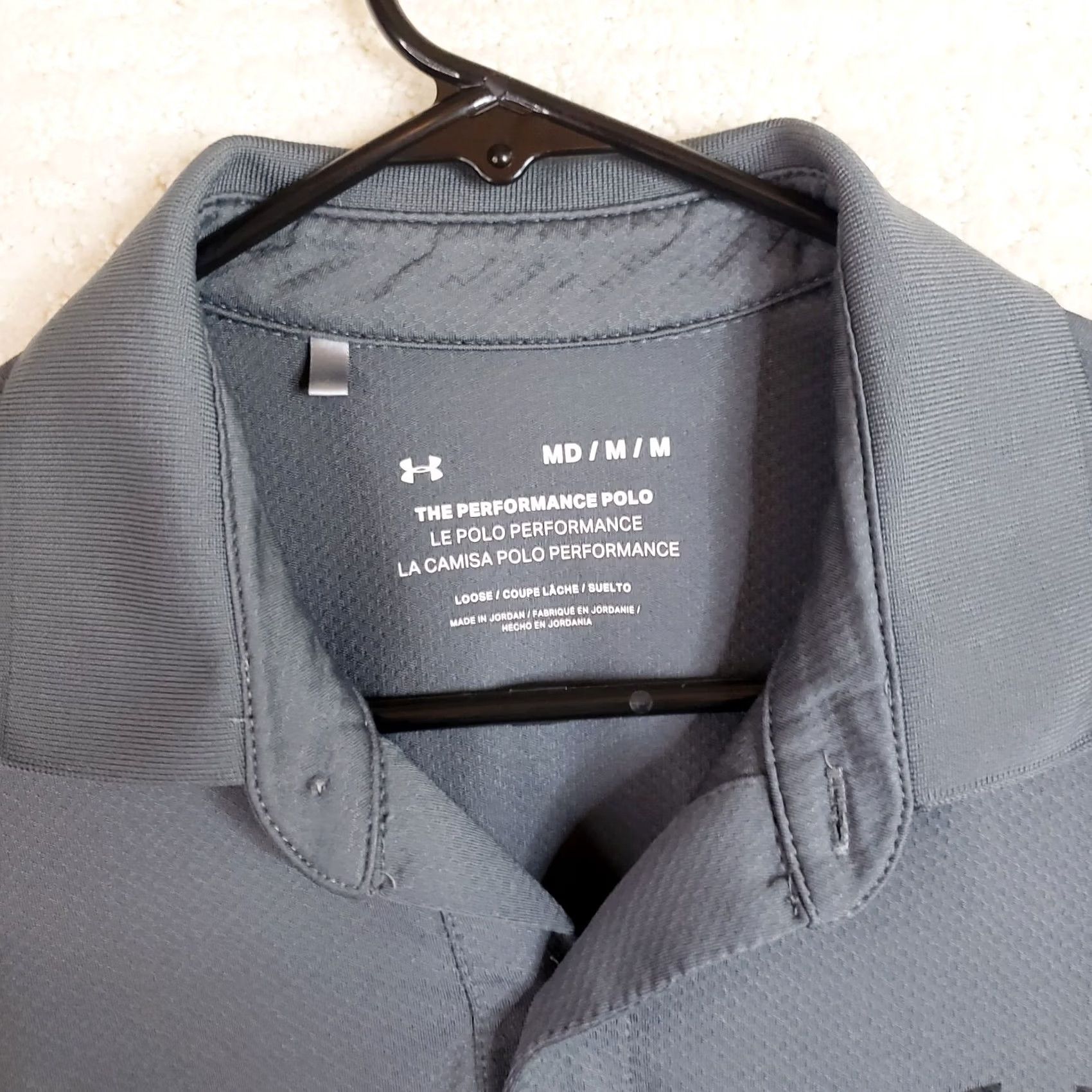 Under Armour Under Armour Shirt Mens Medium Gray Polo HeatGear Performance Short Sleeve Size US M / EU 48-50 / 2 - 5 Thumbnail