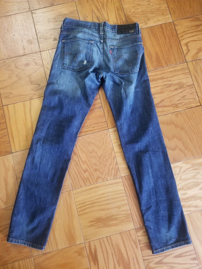 Levi's Levis 511 Skinny Jeans Mens Straight Leg Torn Ripped Size US 31 - 2 Thumbnail
