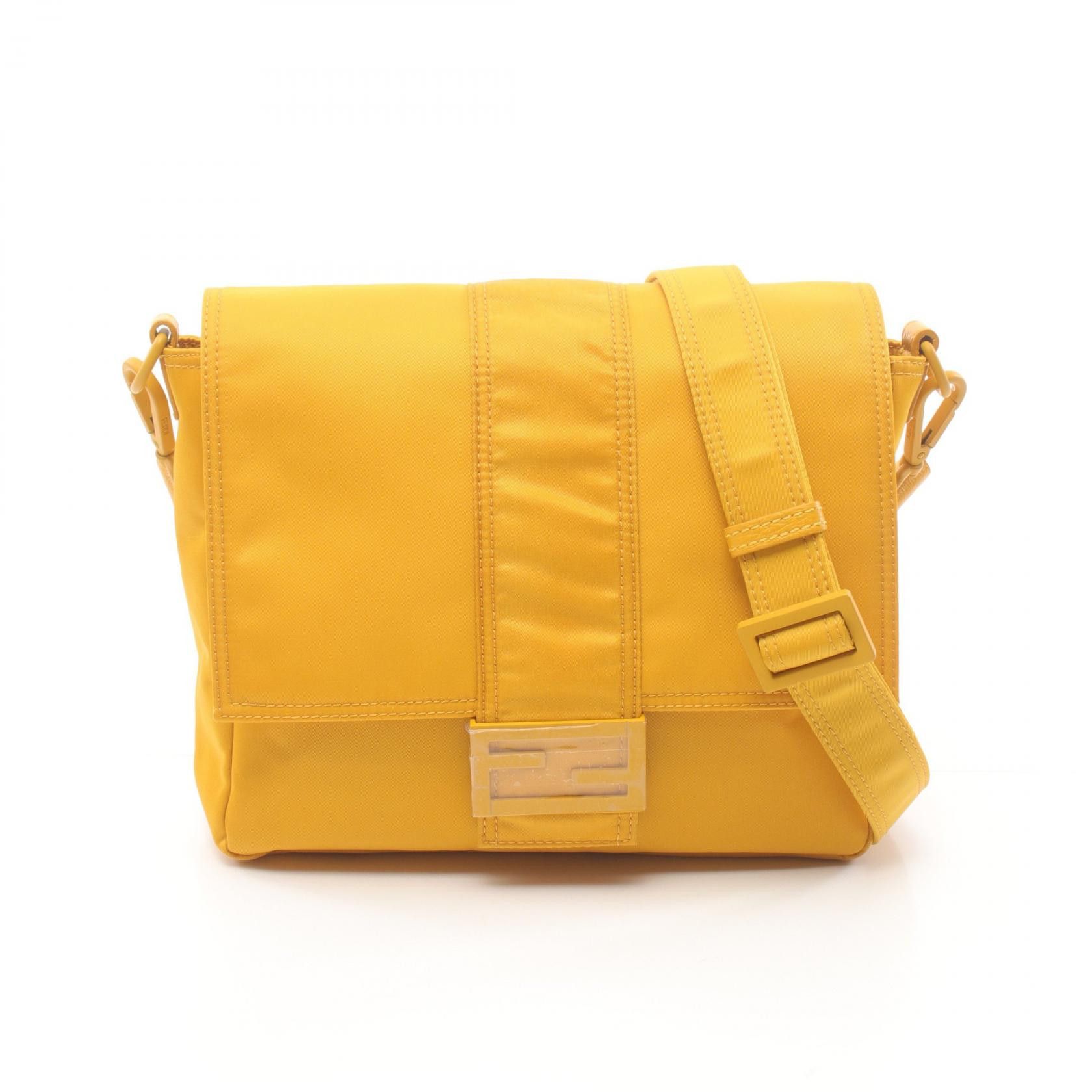 Fendi Fendi Bucket Messenger Nylon Shoulder Bag Others Shoulder Bag 7Va537 in Yellow, Women's